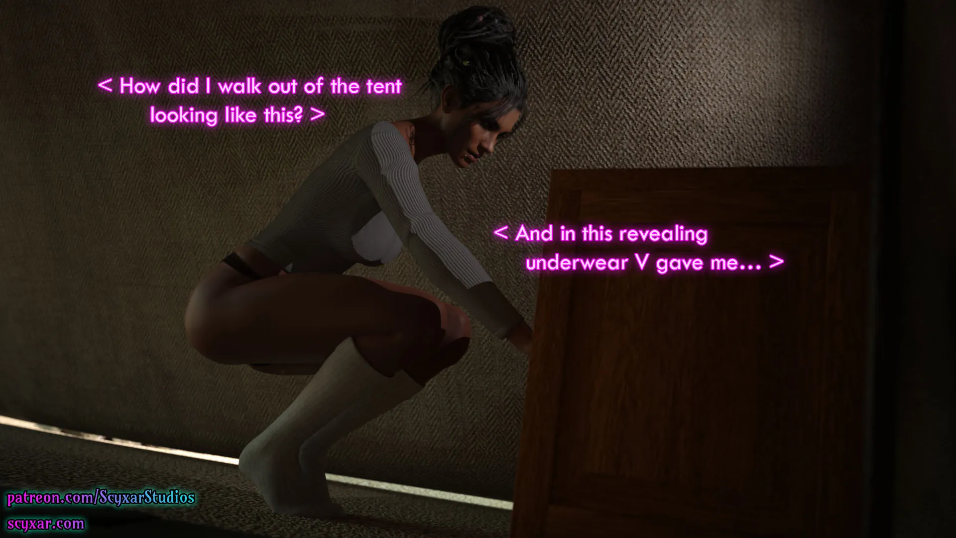 Once You Go Black, You Never Go Back (Cyberpunk), 7 . Once You Go Black, You Never Go Back - Chapter 7 [Scyxar Studios], page 63 of 76