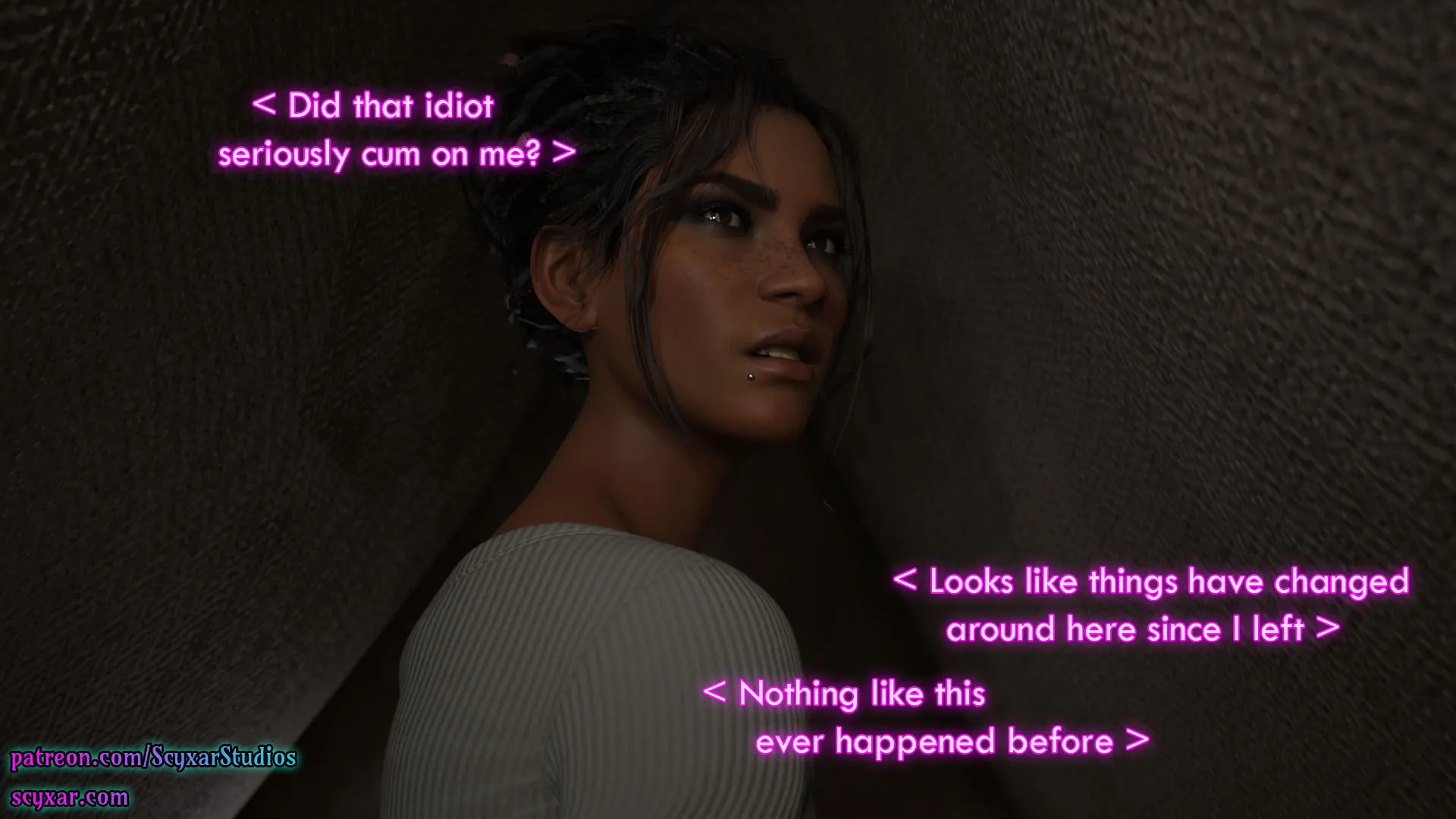 Once You Go Black, You Never Go Back (Cyberpunk), 7 . Once You Go Black, You Never Go Back - Chapter 7 [Scyxar Studios], page 67 of 76