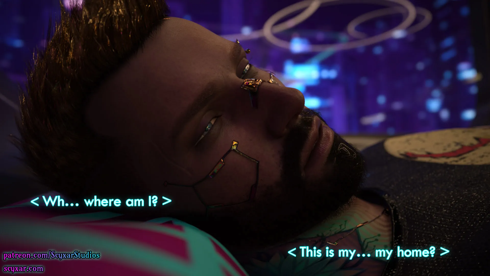 Once You Go Black, You Never Go Back (Cyberpunk), 6 . Once You Go Black, You Never Go Back - Chapter 6 [Scyxar Studios], page 16 of 71