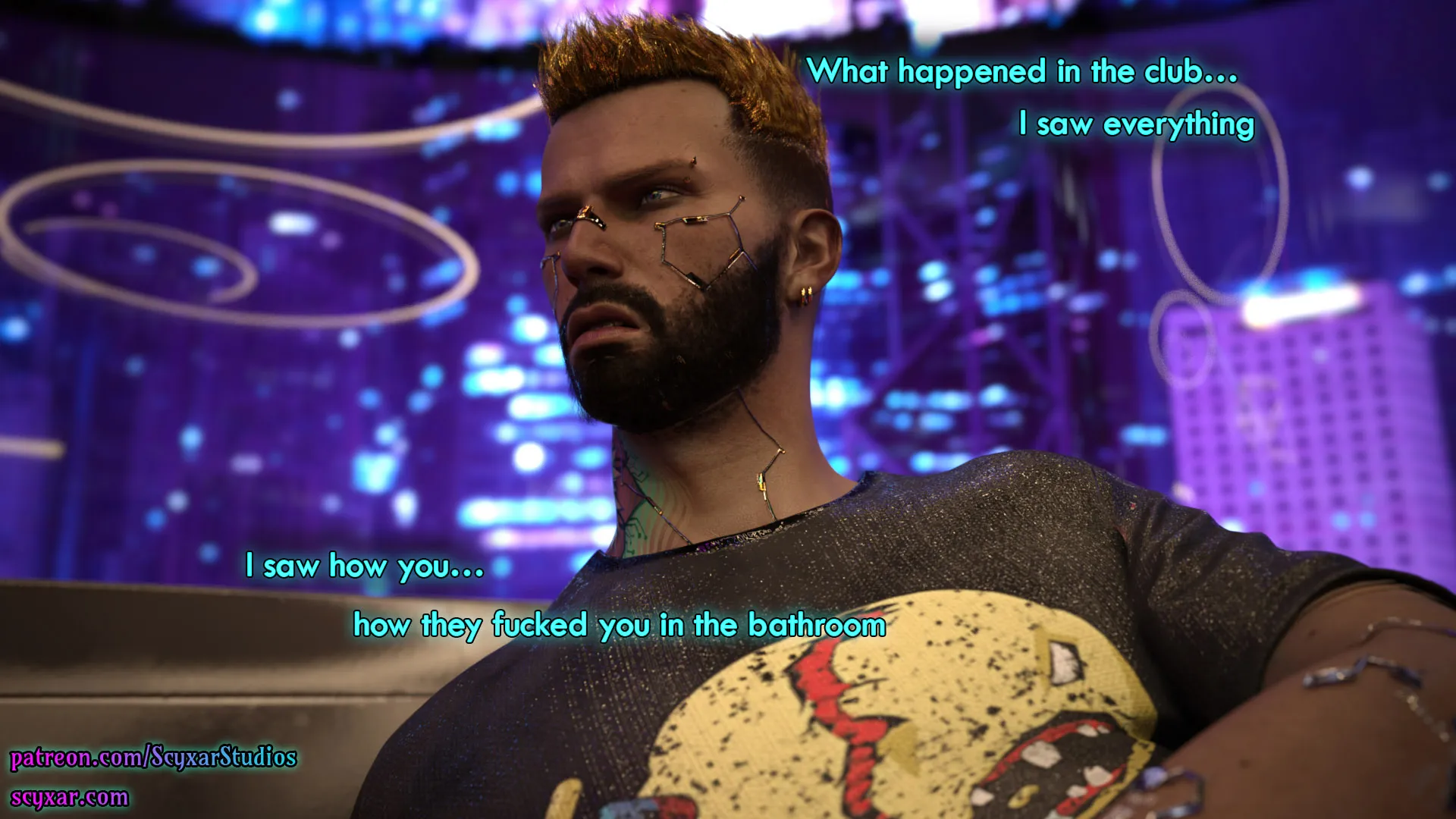 Once You Go Black, You Never Go Back (Cyberpunk), 6 . Once You Go Black, You Never Go Back - Chapter 6 [Scyxar Studios], page 20 of 71