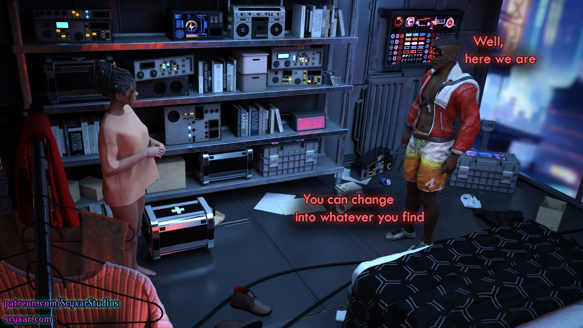 Once You Go Black, You Never Go Back (Cyberpunk), 6 . Once You Go Black, You Never Go Back - Chapter 6 [Scyxar Studios], page 37 of 71