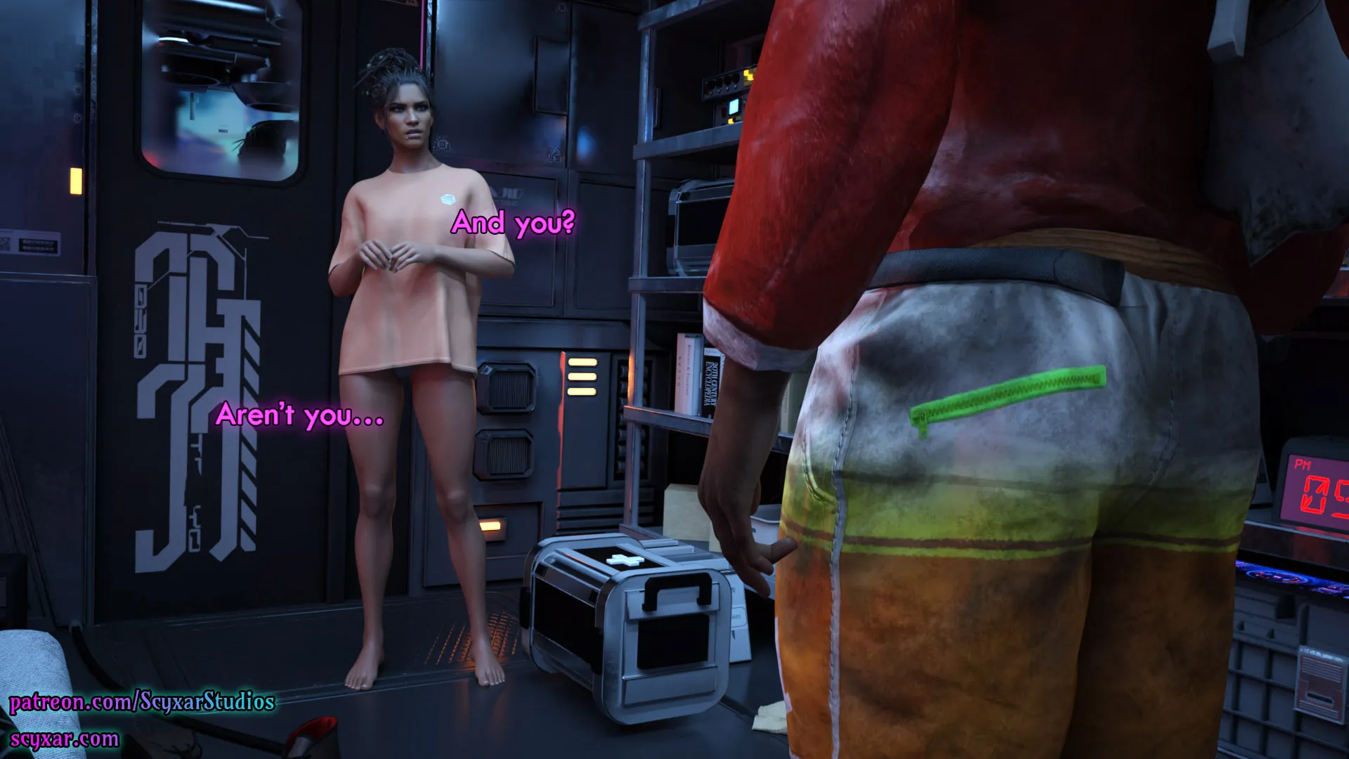 Once You Go Black, You Never Go Back (Cyberpunk), 6 . Once You Go Black, You Never Go Back - Chapter 6 [Scyxar Studios], page 38 of 71