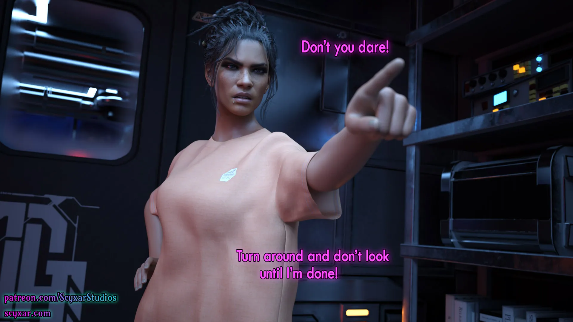 Once You Go Black, You Never Go Back (Cyberpunk), 6 . Once You Go Black, You Never Go Back - Chapter 6 [Scyxar Studios], page 40 of 71
