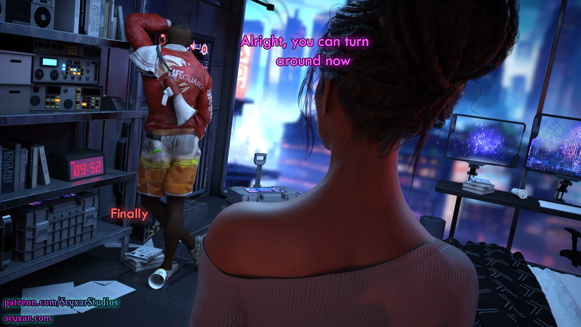 Once You Go Black, You Never Go Back (Cyberpunk), 6 . Once You Go Black, You Never Go Back - Chapter 6 [Scyxar Studios], page 46 of 71