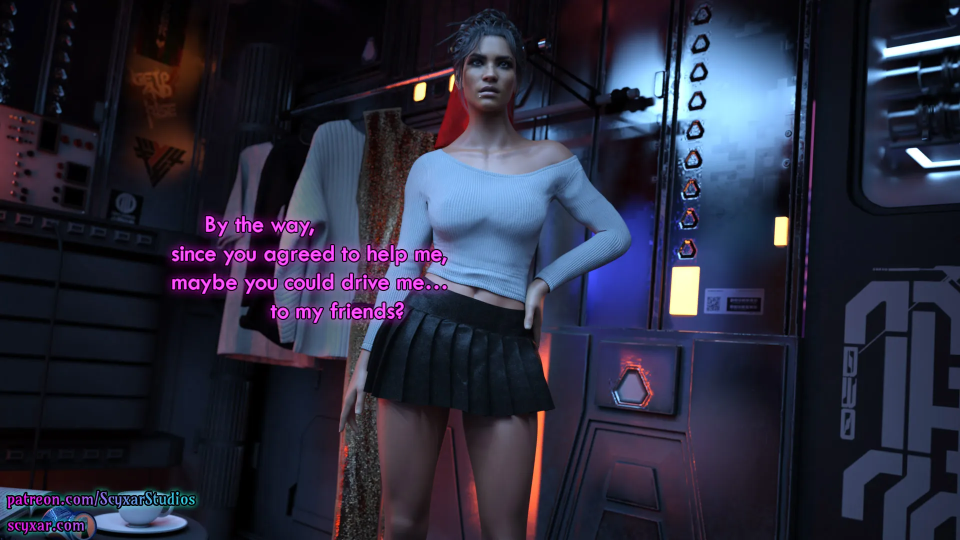 Once You Go Black, You Never Go Back (Cyberpunk), 6 . Once You Go Black, You Never Go Back - Chapter 6 [Scyxar Studios], page 49 of 71
