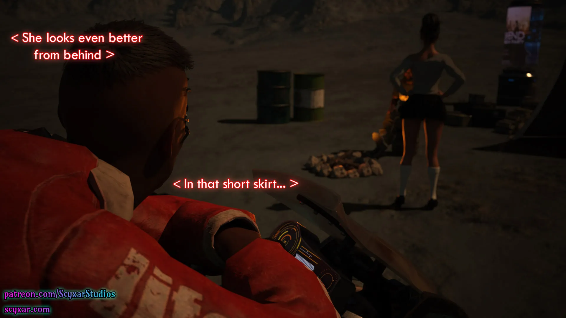 Once You Go Black, You Never Go Back (Cyberpunk), 6 . Once You Go Black, You Never Go Back - Chapter 6 [Scyxar Studios], page 56 of 71