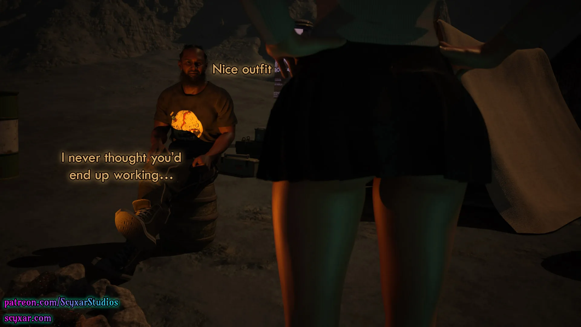 Once You Go Black, You Never Go Back (Cyberpunk), 6 . Once You Go Black, You Never Go Back - Chapter 6 [Scyxar Studios], page 57 of 71
