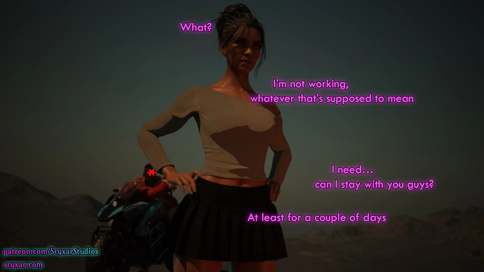 Once You Go Black, You Never Go Back (Cyberpunk), 6 . Once You Go Black, You Never Go Back - Chapter 6 [Scyxar Studios], page 58 of 71