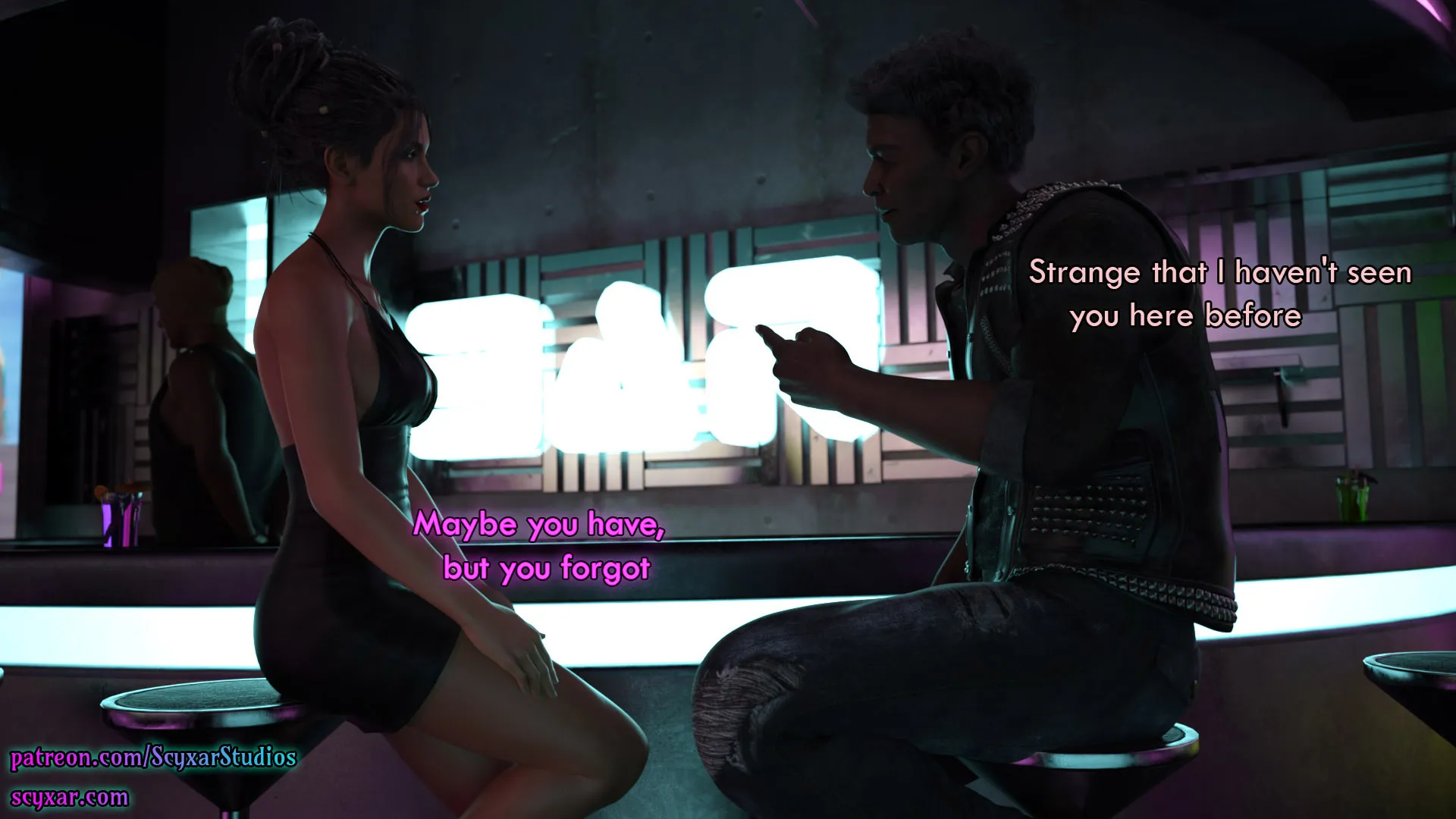 Once You Go Black, You Never Go Back (Cyberpunk), 5 . Once You Go Black, You Never Go Back - Chapter 5 [Scyxar Studios], page 16 of 75