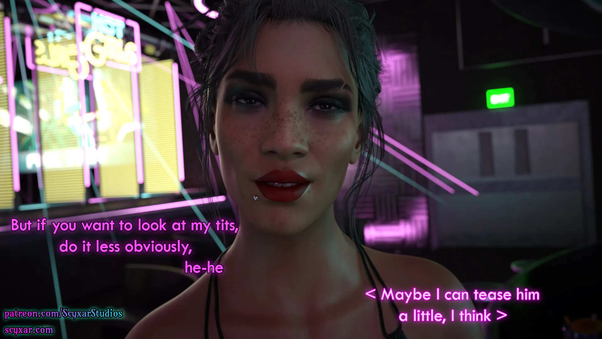 Once You Go Black, You Never Go Back (Cyberpunk), 5 . Once You Go Black, You Never Go Back - Chapter 5 [Scyxar Studios], page 21 of 75