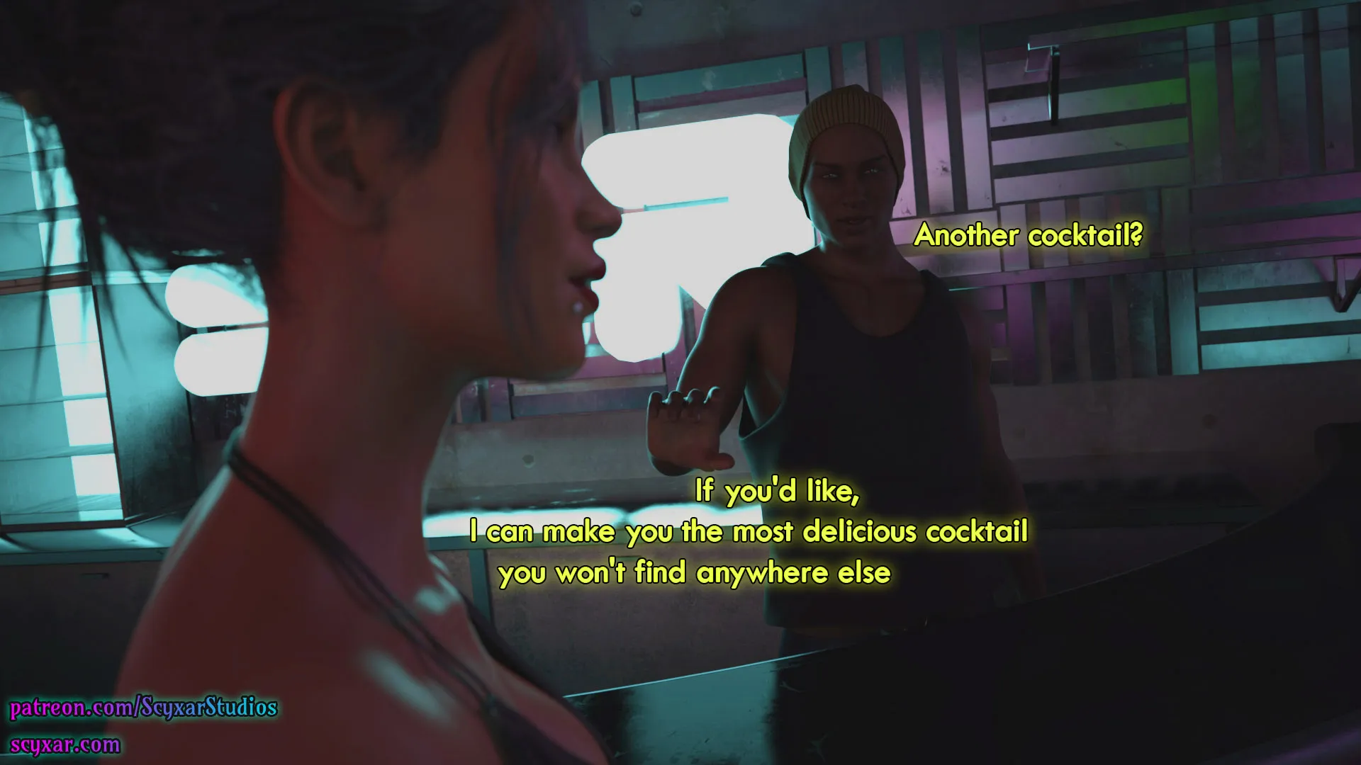 Once You Go Black, You Never Go Back (Cyberpunk), 5 . Once You Go Black, You Never Go Back - Chapter 5 [Scyxar Studios], page 22 of 75