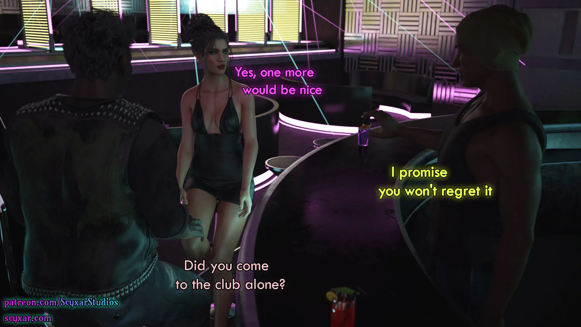 Once You Go Black, You Never Go Back (Cyberpunk), 5 . Once You Go Black, You Never Go Back - Chapter 5 [Scyxar Studios], page 23 of 75