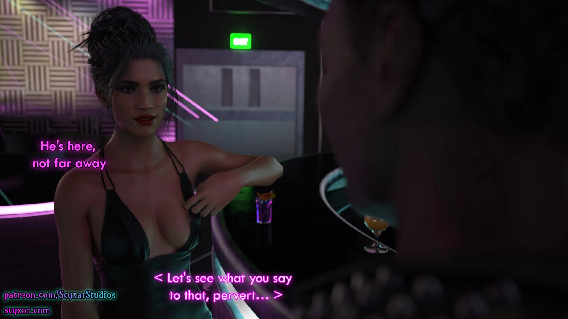 Once You Go Black, You Never Go Back (Cyberpunk), 5 . Once You Go Black, You Never Go Back - Chapter 5 [Scyxar Studios], page 25 of 75