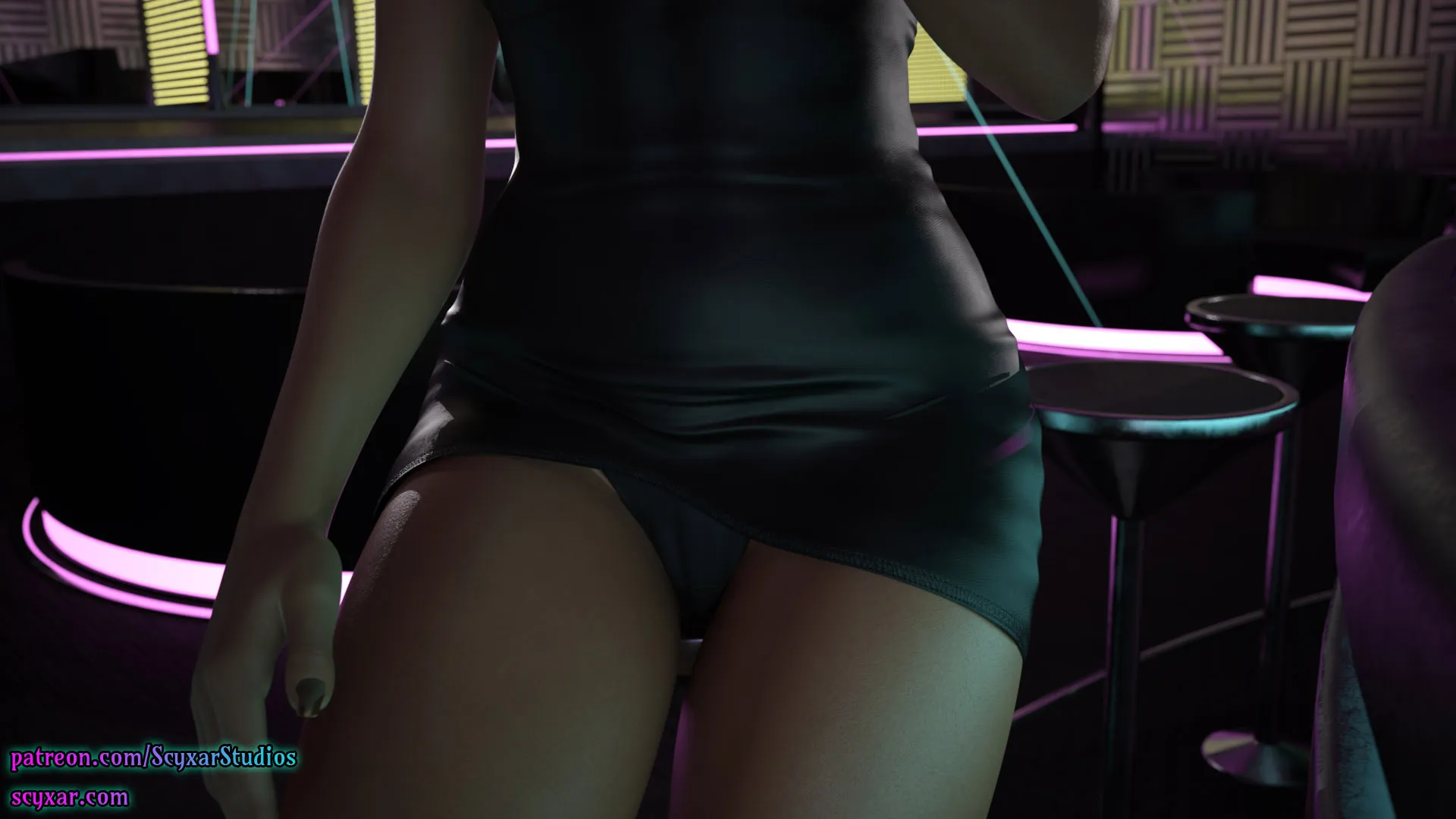 Once You Go Black, You Never Go Back (Cyberpunk), 5 . Once You Go Black, You Never Go Back - Chapter 5 [Scyxar Studios], page 36 of 75