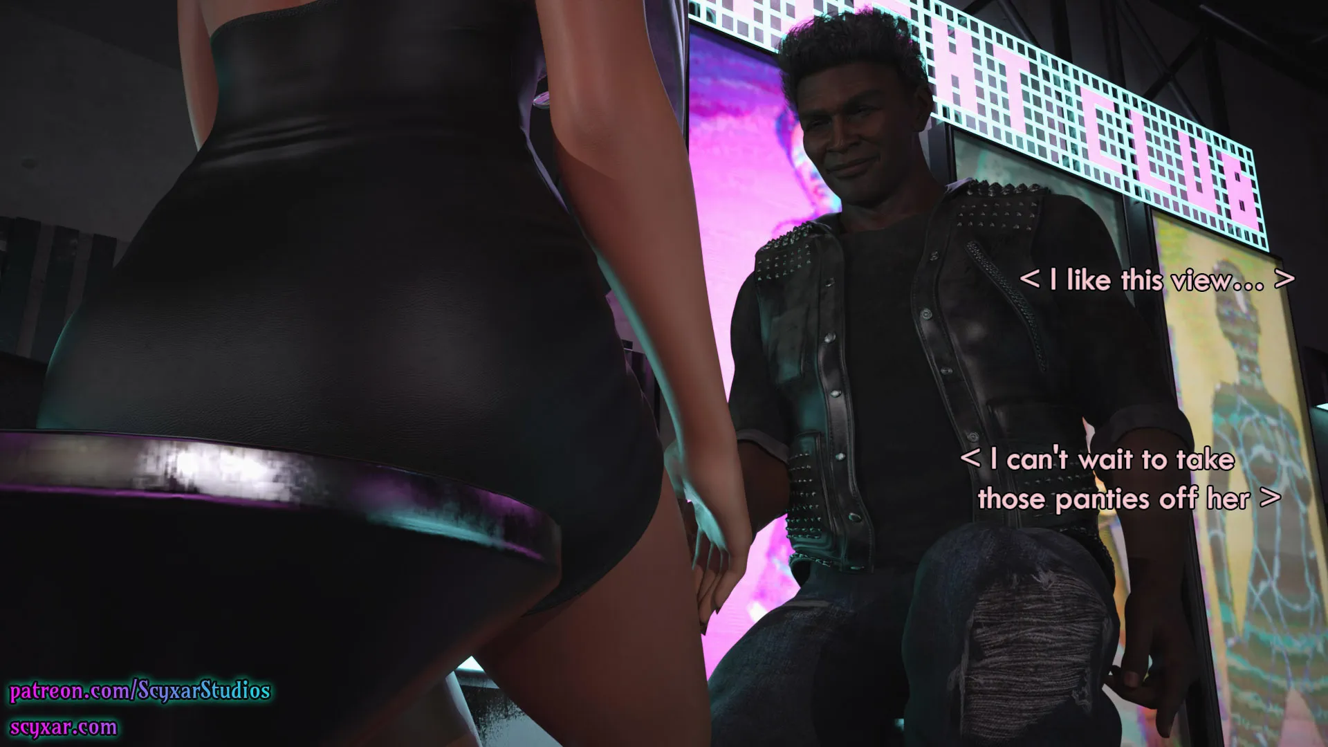Once You Go Black, You Never Go Back (Cyberpunk), 5 . Once You Go Black, You Never Go Back - Chapter 5 [Scyxar Studios], page 37 of 75
