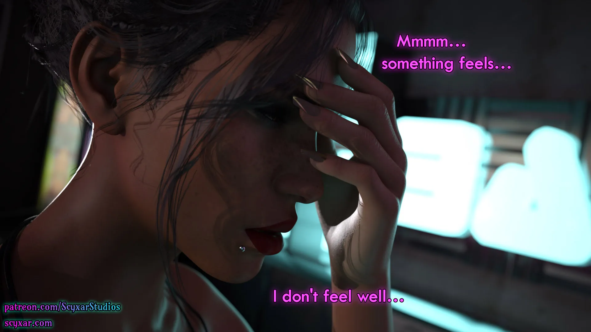 Once You Go Black, You Never Go Back (Cyberpunk), 5 . Once You Go Black, You Never Go Back - Chapter 5 [Scyxar Studios], page 42 of 75