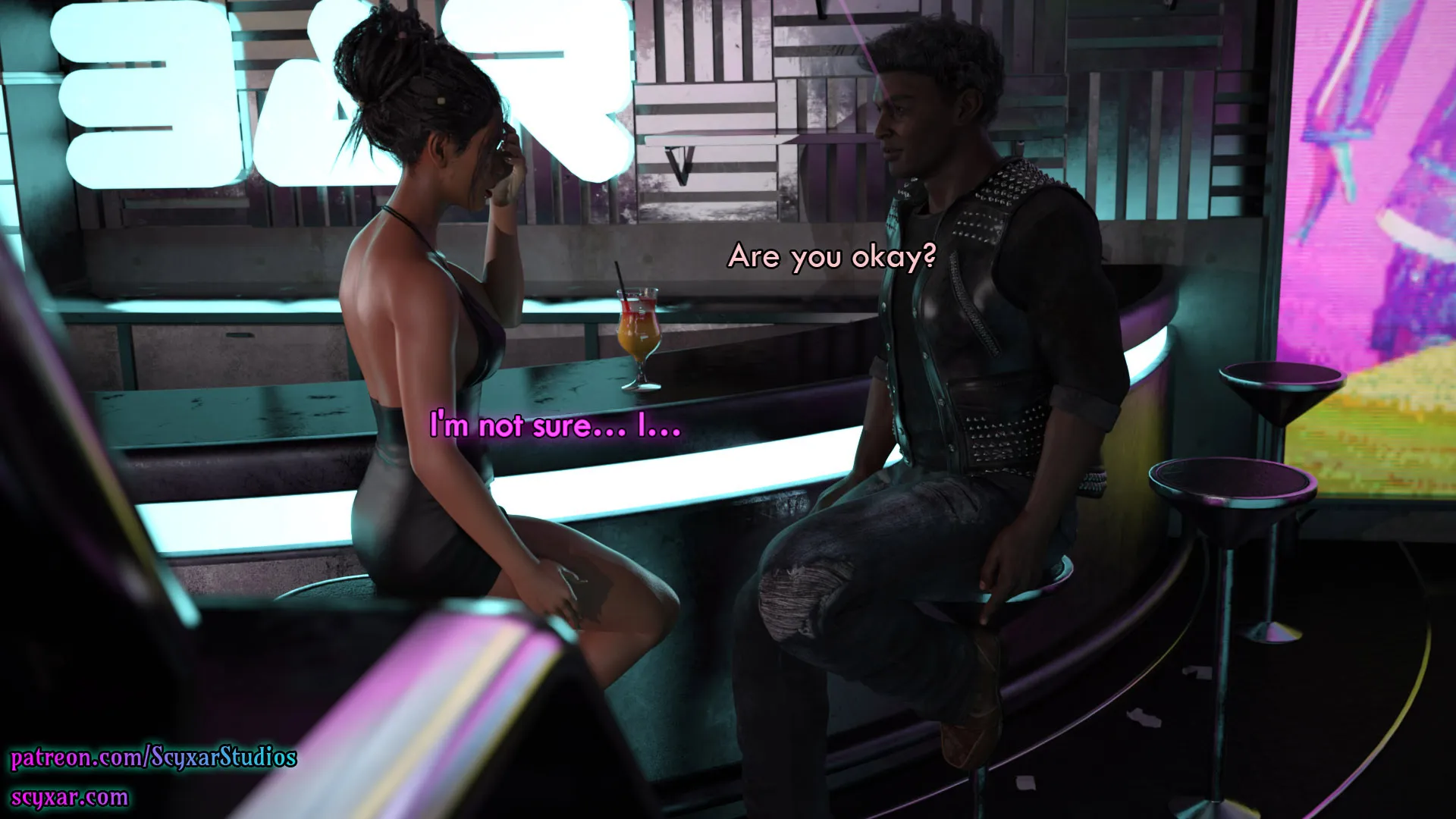 Once You Go Black, You Never Go Back (Cyberpunk), 5 . Once You Go Black, You Never Go Back - Chapter 5 [Scyxar Studios], page 43 of 75
