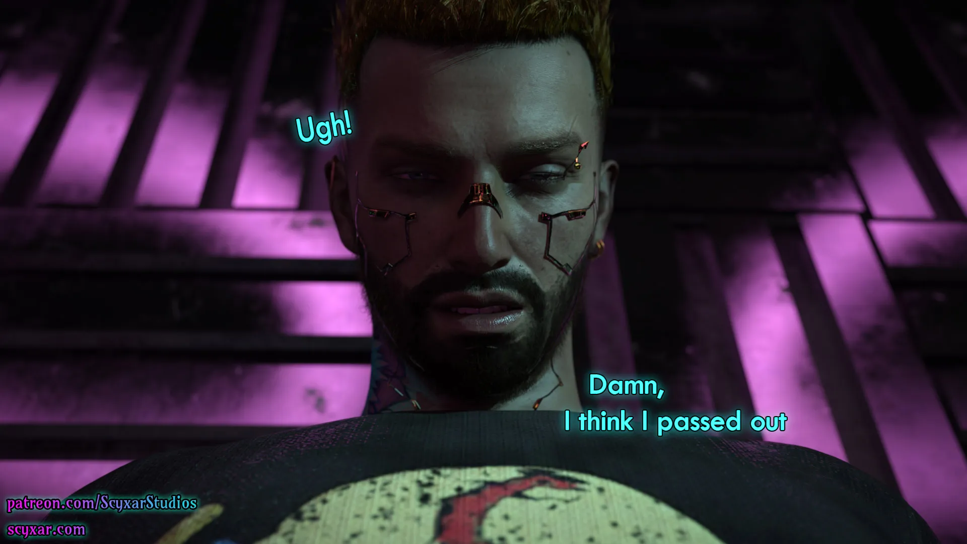 Once You Go Black, You Never Go Back (Cyberpunk), 5 . Once You Go Black, You Never Go Back - Chapter 5 [Scyxar Studios], page 49 of 75