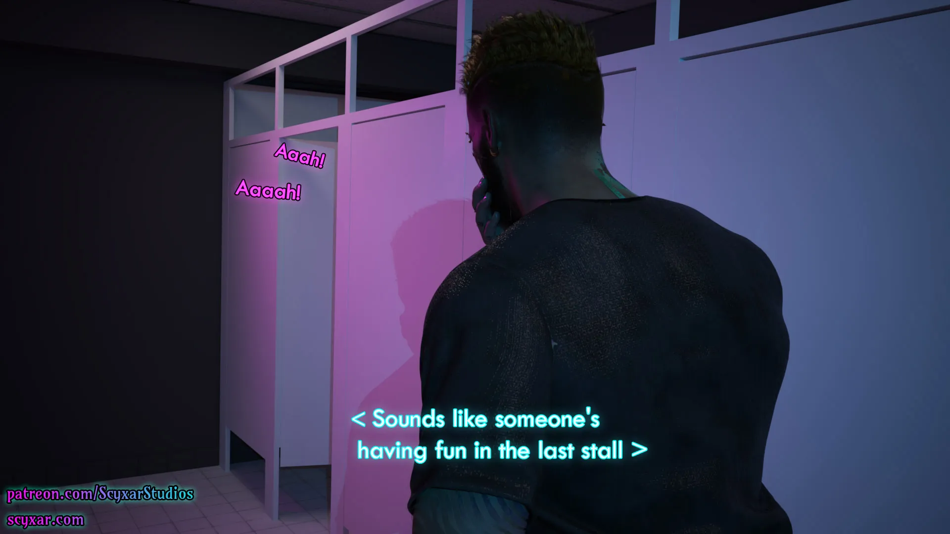 Once You Go Black, You Never Go Back (Cyberpunk), 5 . Once You Go Black, You Never Go Back - Chapter 5 [Scyxar Studios], page 56 of 75