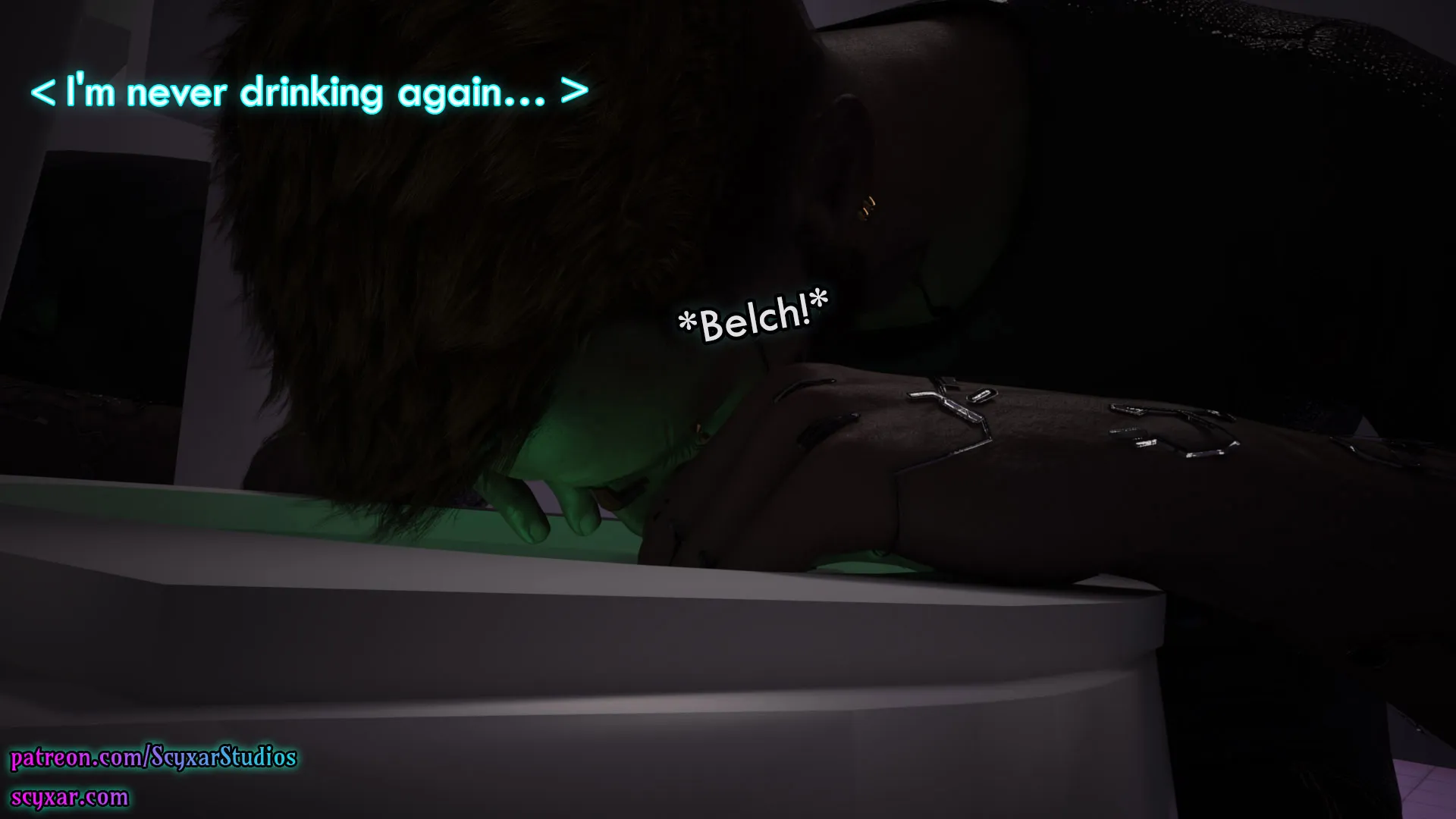 Once You Go Black, You Never Go Back (Cyberpunk), 5 . Once You Go Black, You Never Go Back - Chapter 5 [Scyxar Studios], page 58 of 75