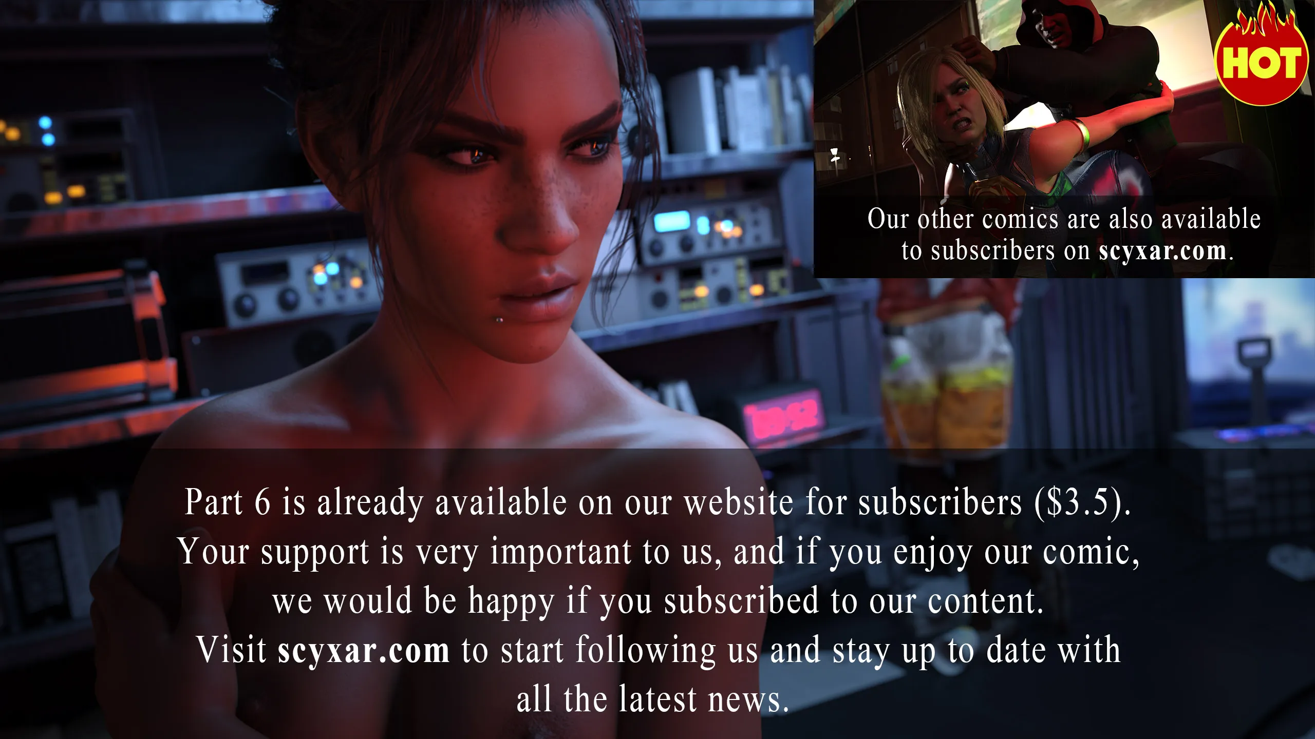 Once You Go Black, You Never Go Back (Cyberpunk), 5 . Once You Go Black, You Never Go Back - Chapter 5 [Scyxar Studios], page 75 of 75