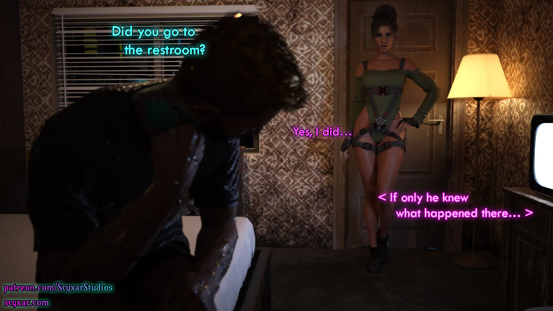 Once You Go Black, You Never Go Back (Cyberpunk), 4 . Once You Go Black, You Never Go Back - Chapter 4 [Scyxar Studios], page 1 of 57
