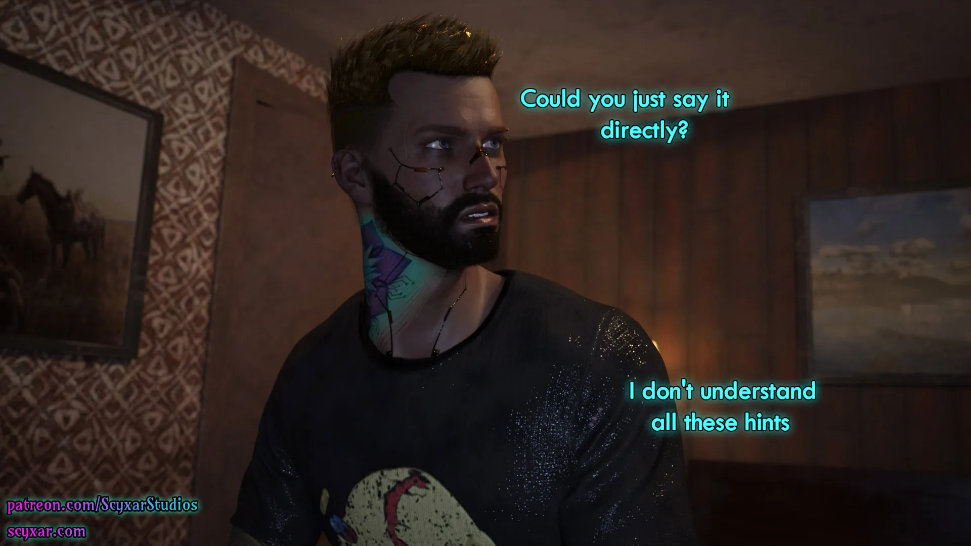 Once You Go Black, You Never Go Back (Cyberpunk), 4 . Once You Go Black, You Never Go Back - Chapter 4 [Scyxar Studios], page 4 of 57