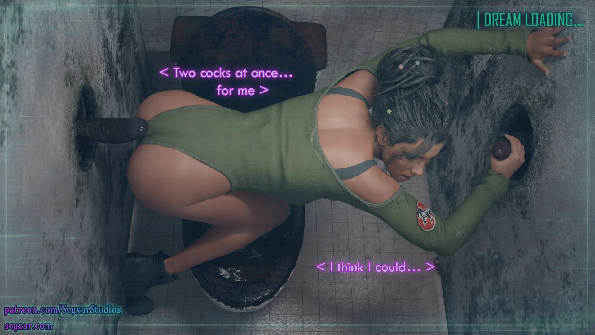 Once You Go Black, You Never Go Back (Cyberpunk), 4 . Once You Go Black, You Never Go Back - Chapter 4 [Scyxar Studios], page 32 of 57