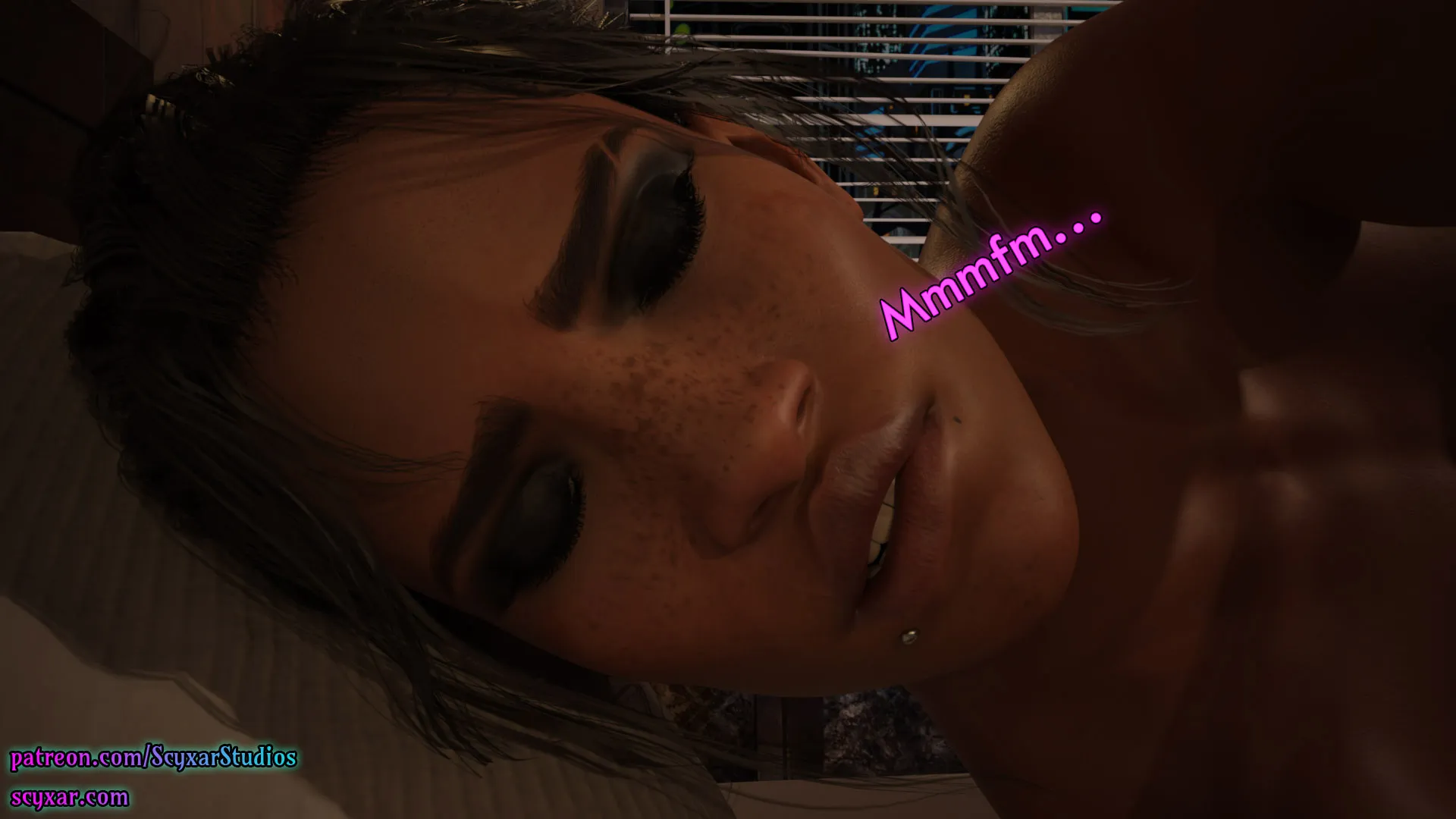 Once You Go Black, You Never Go Back (Cyberpunk), 4 . Once You Go Black, You Never Go Back - Chapter 4 [Scyxar Studios], page 55 of 57