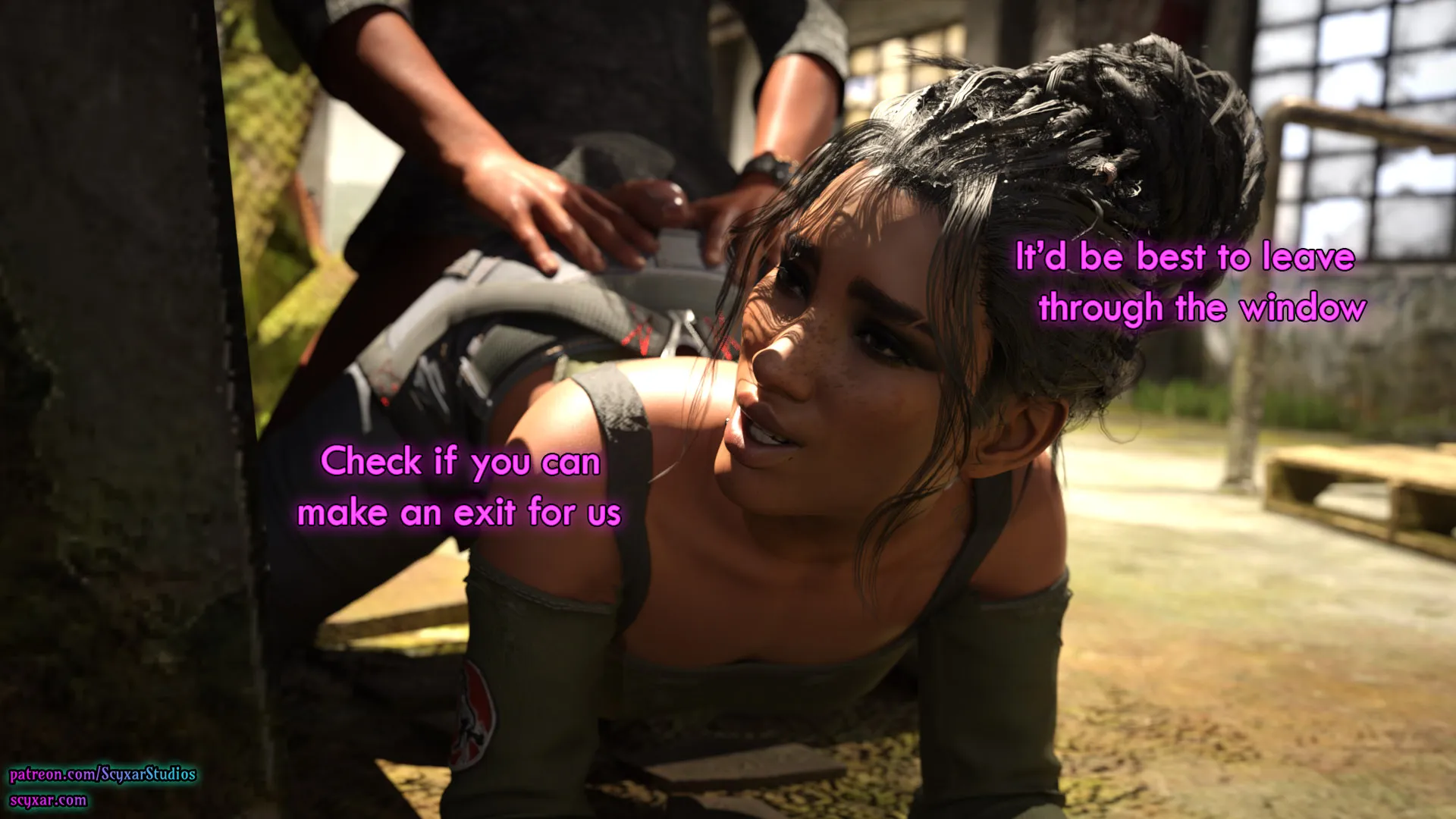 Once You Go Black, You Never Go Back (Cyberpunk), 3 . Once You Go Black, You Never Go Back - Chapter 3 [Scyxar Studios], page 17 of 59