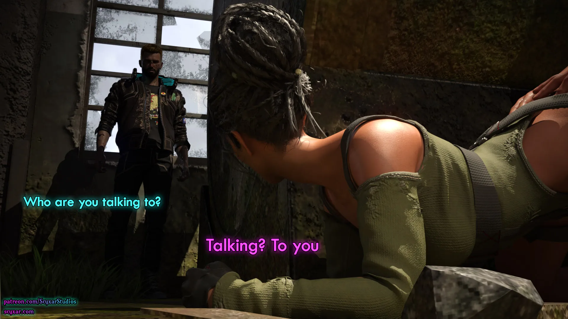 Once You Go Black, You Never Go Back (Cyberpunk), 3 . Once You Go Black, You Never Go Back - Chapter 3 [Scyxar Studios], page 24 of 59