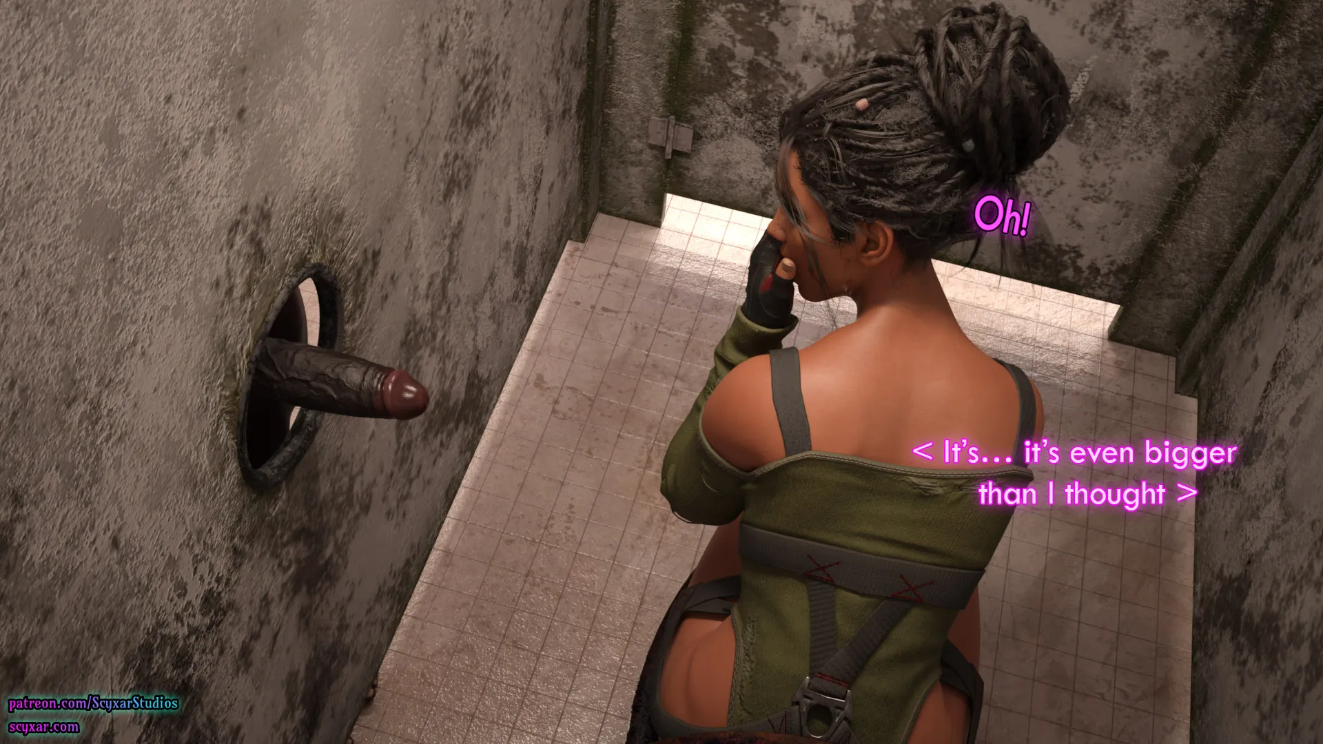 Once You Go Black, You Never Go Back (Cyberpunk), 3 . Once You Go Black, You Never Go Back - Chapter 3 [Scyxar Studios], page 50 of 59