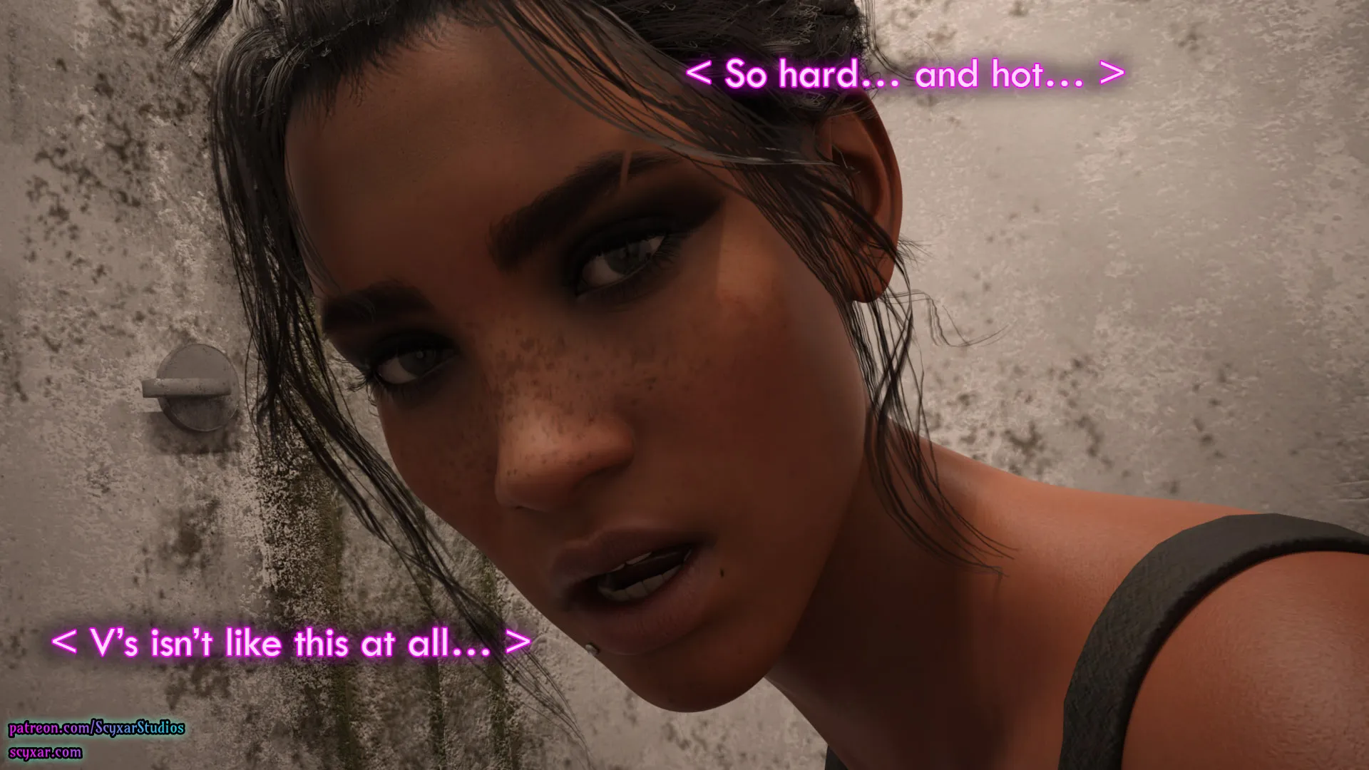 Once You Go Black, You Never Go Back (Cyberpunk), 3 . Once You Go Black, You Never Go Back - Chapter 3 [Scyxar Studios], page 54 of 59