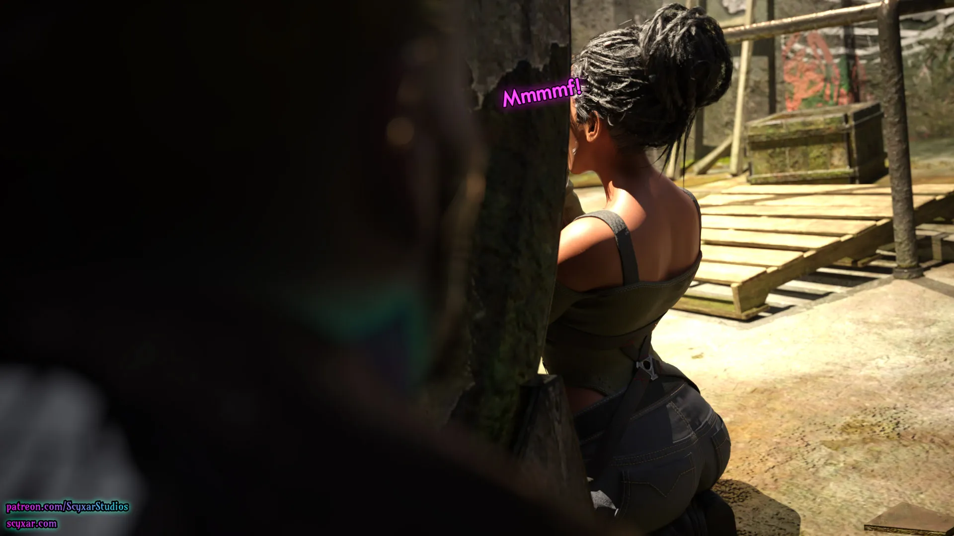 Once You Go Black, You Never Go Back (Cyberpunk), 3 . Once You Go Black, You Never Go Back - Chapter 3 [Scyxar Studios], page 7 of 59