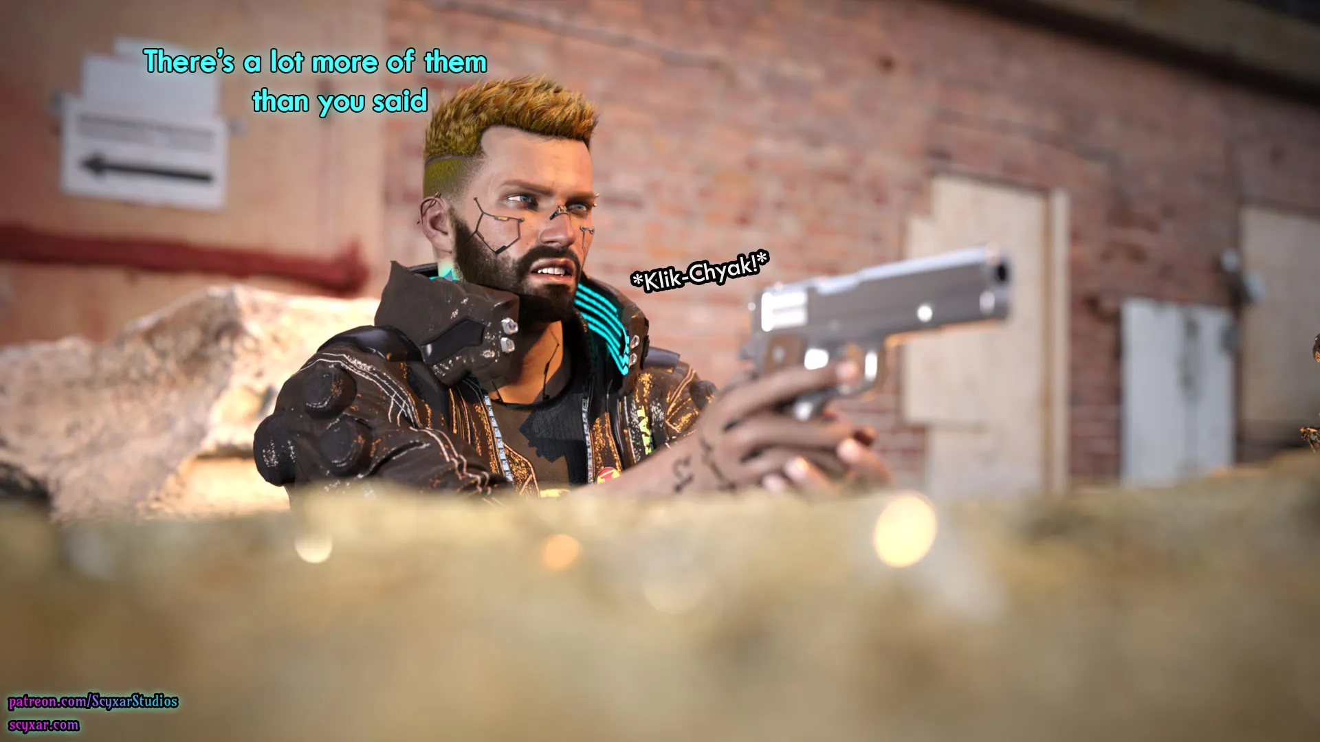 Once You Go Black, You Never Go Back (Cyberpunk), 2 . Once You Go Black, You Never Go Back - Chapter 2 [Scyxar Studios], page 27 of 66