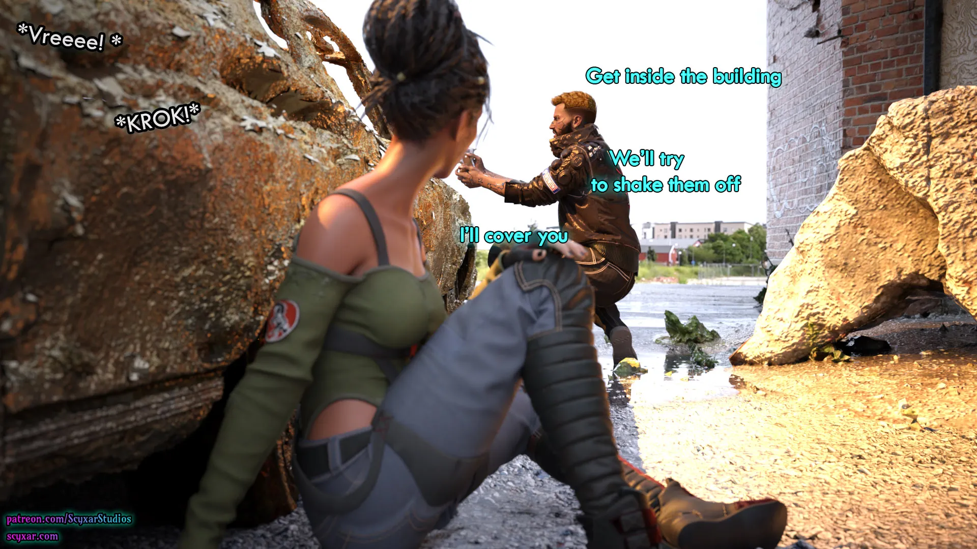 Once You Go Black, You Never Go Back (Cyberpunk), 2 . Once You Go Black, You Never Go Back - Chapter 2 [Scyxar Studios], page 32 of 66