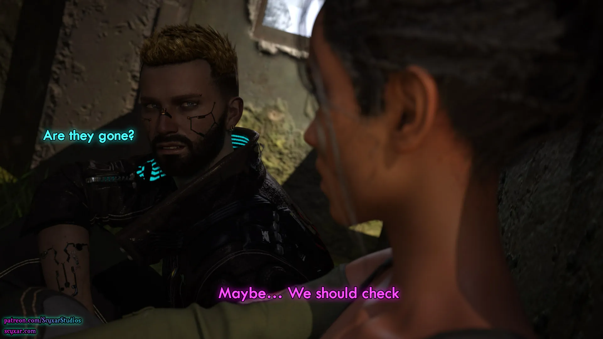 Once You Go Black, You Never Go Back (Cyberpunk), 2 . Once You Go Black, You Never Go Back - Chapter 2 [Scyxar Studios], page 46 of 66