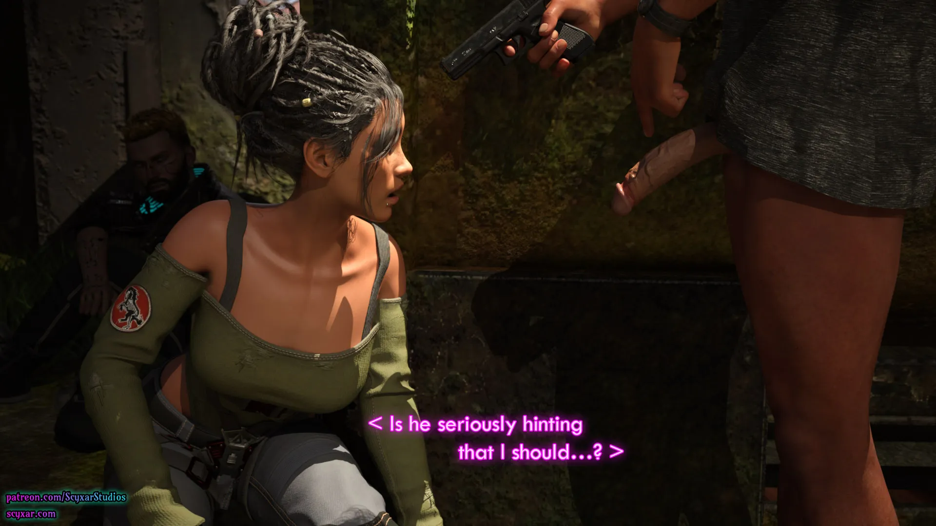 Once You Go Black, You Never Go Back (Cyberpunk), 2 . Once You Go Black, You Never Go Back - Chapter 2 [Scyxar Studios], page 55 of 66