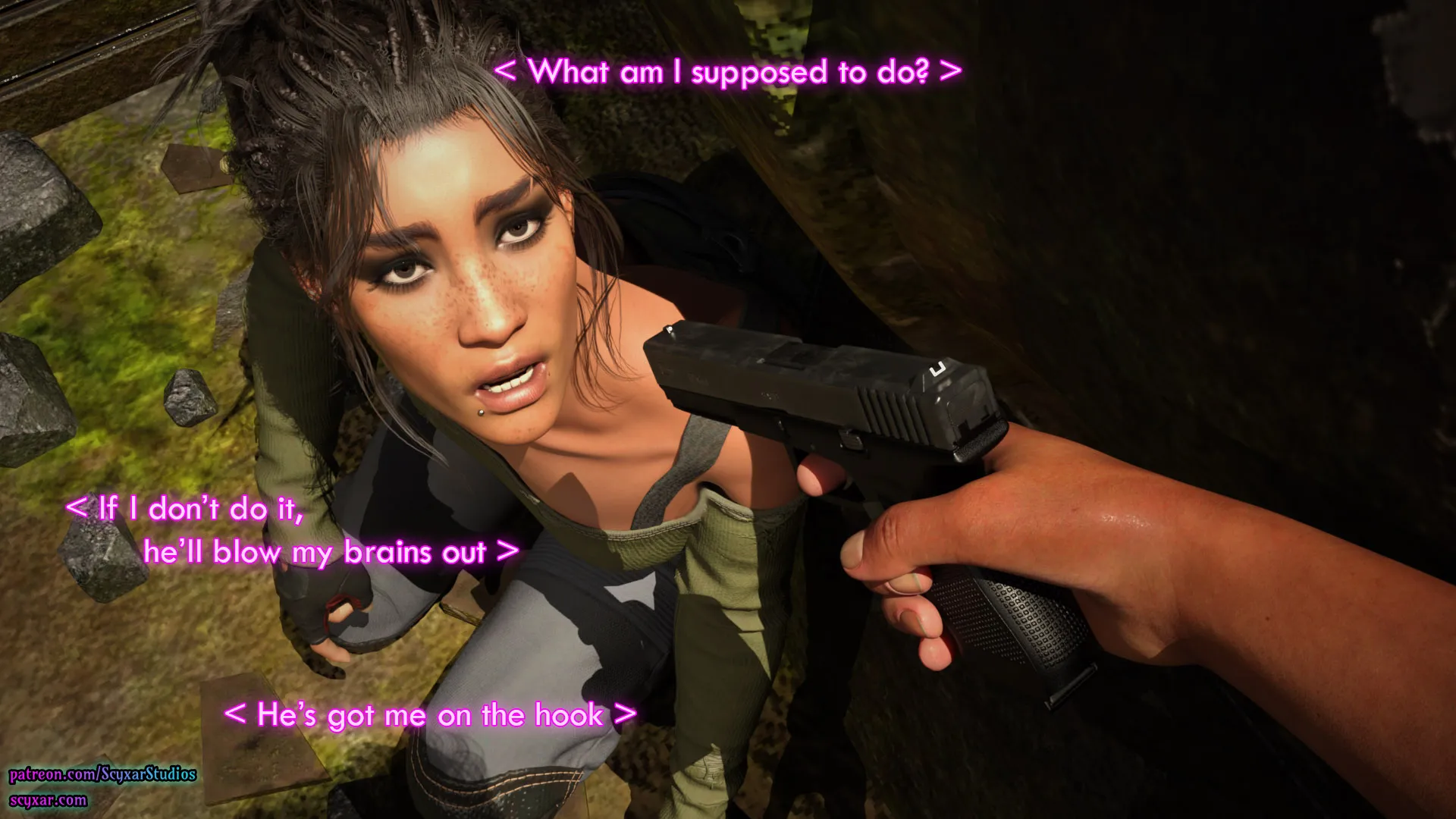 Once You Go Black, You Never Go Back (Cyberpunk), 2 . Once You Go Black, You Never Go Back - Chapter 2 [Scyxar Studios], page 56 of 66
