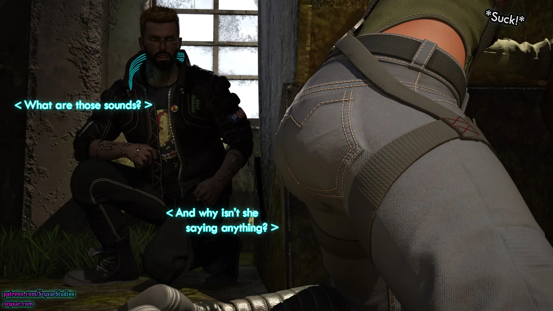 Once You Go Black, You Never Go Back (Cyberpunk), 2 . Once You Go Black, You Never Go Back - Chapter 2 [Scyxar Studios], page 61 of 66