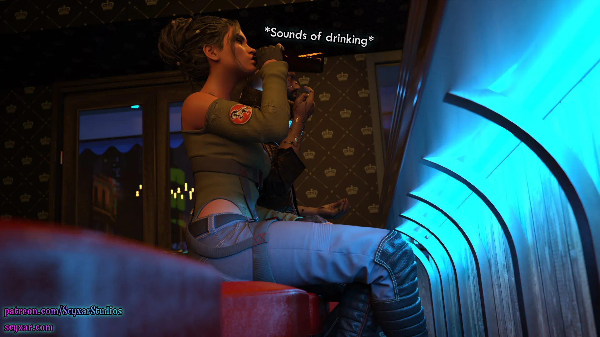 Once You Go Black, You Never Go Back (Cyberpunk), 1 . Once You Go Black, You Never Go Back - Chapter 1 [Scyxar Studios], page 2 of 68