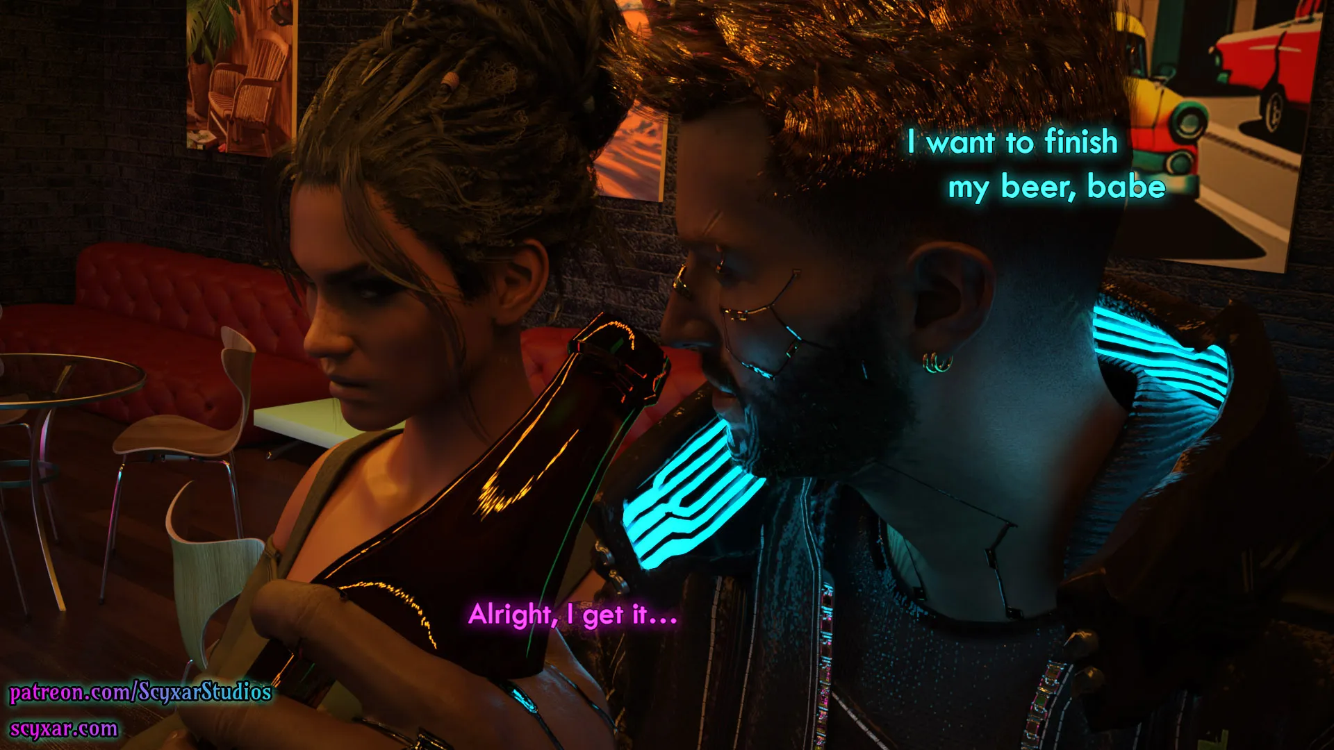 Once You Go Black, You Never Go Back (Cyberpunk), 1 . Once You Go Black, You Never Go Back - Chapter 1 [Scyxar Studios], page 13 of 68