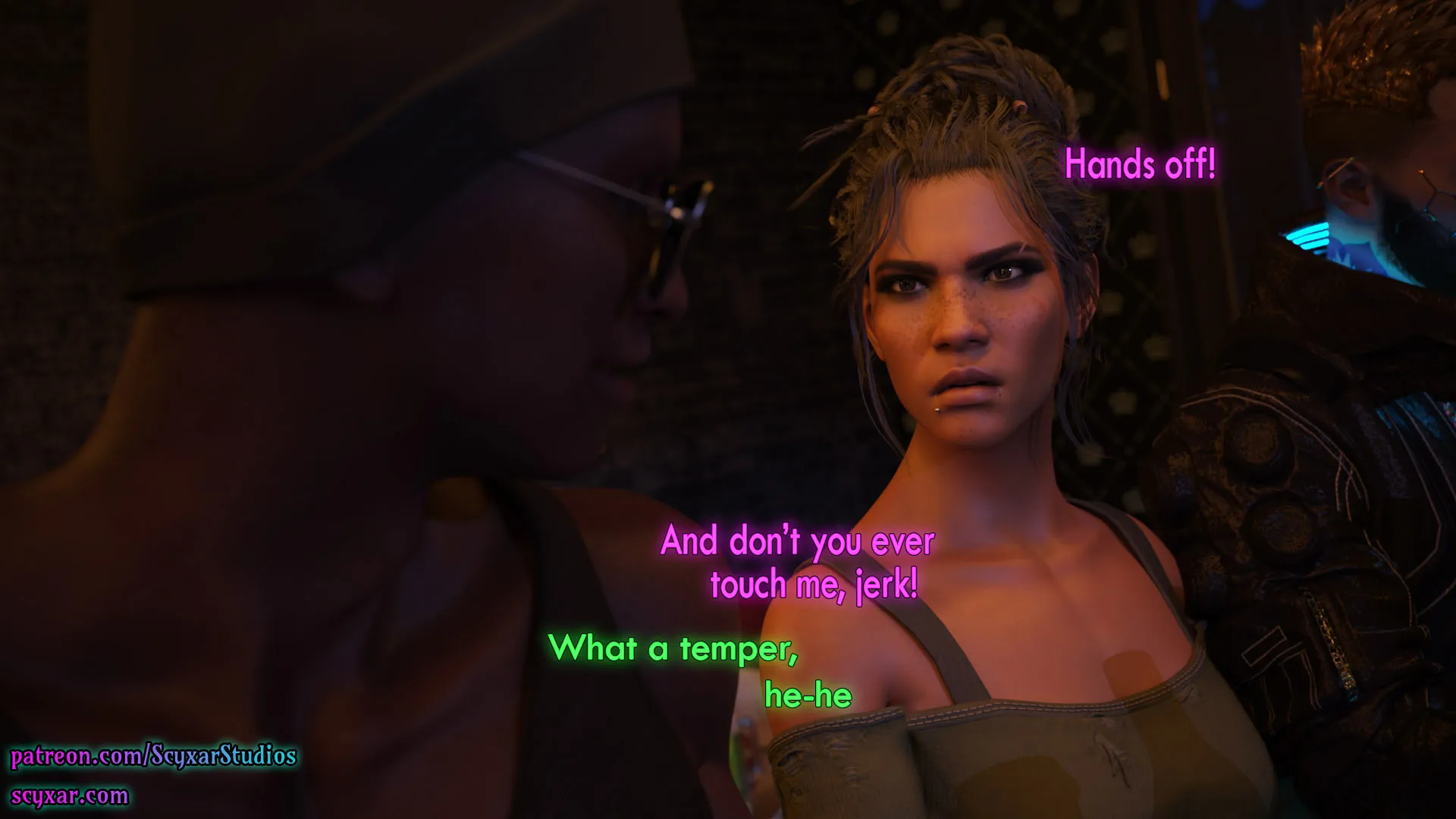 Once You Go Black, You Never Go Back (Cyberpunk), 1 . Once You Go Black, You Never Go Back - Chapter 1 [Scyxar Studios], page 19 of 68