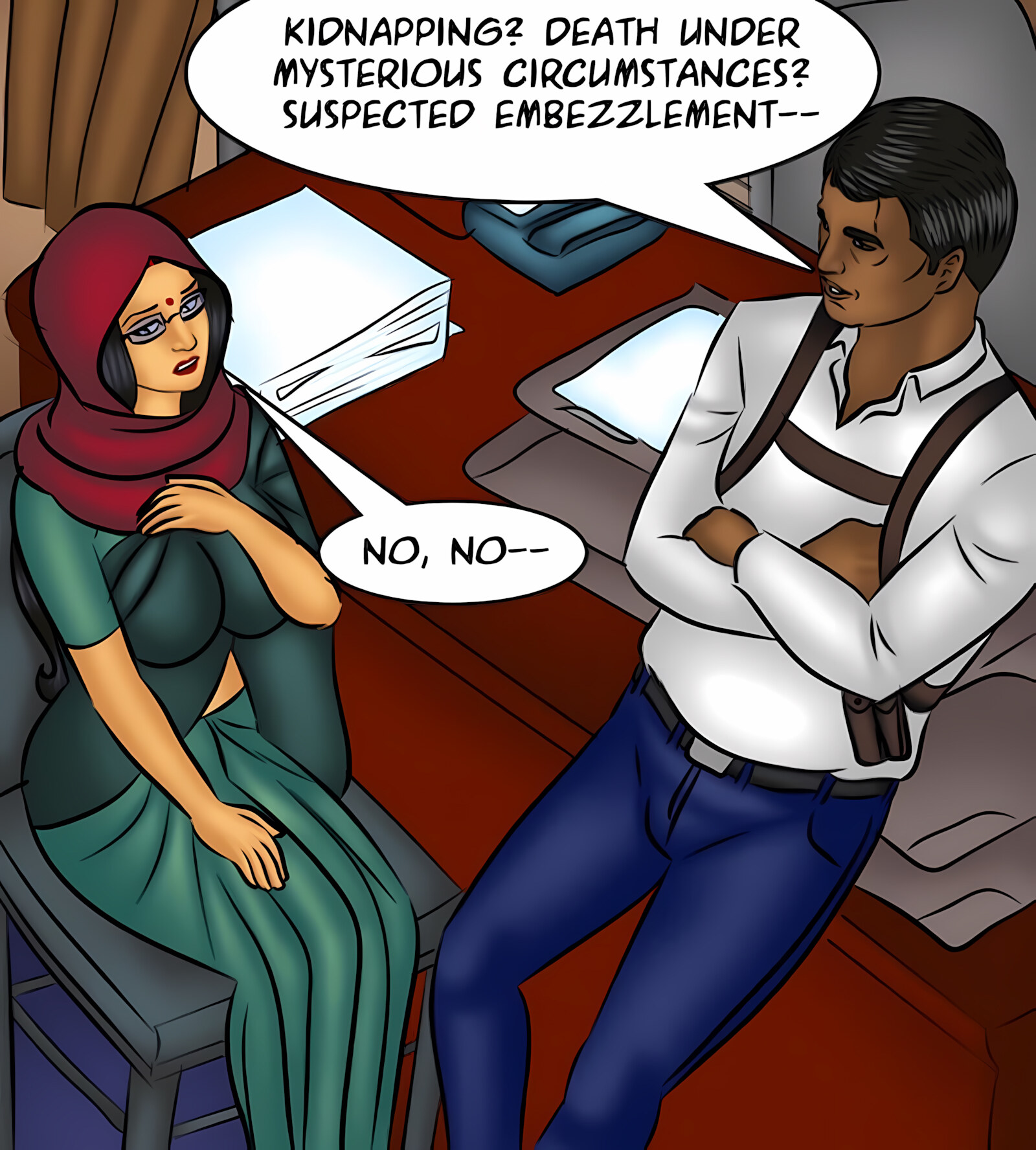 Savita Bhabhi 101-110 [Kirtu], Savita Bhabhi 110 - The Private Detective, page 28 of 137