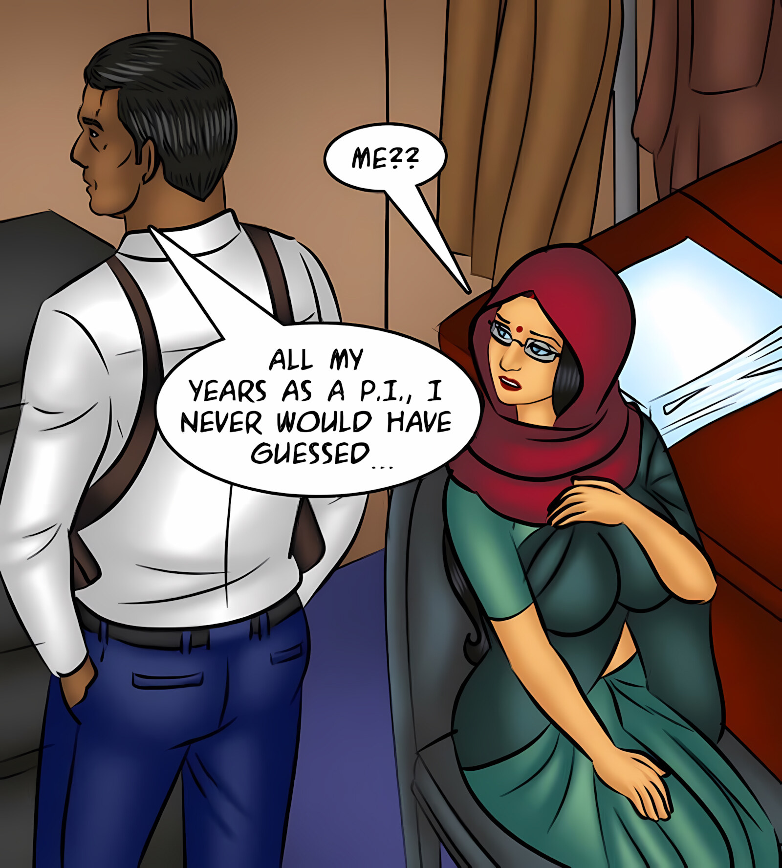 Savita Bhabhi 101-110 [Kirtu], Savita Bhabhi 110 - The Private Detective, page 30 of 137