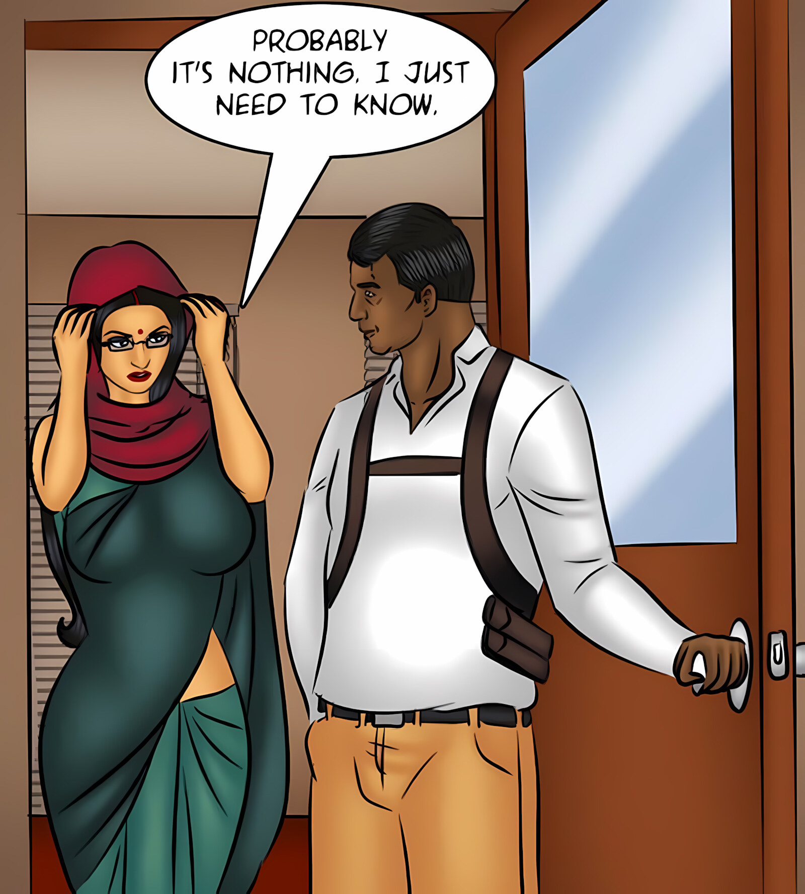 Savita Bhabhi 101-110 [Kirtu], Savita Bhabhi 110 - The Private Detective, page 54 of 137