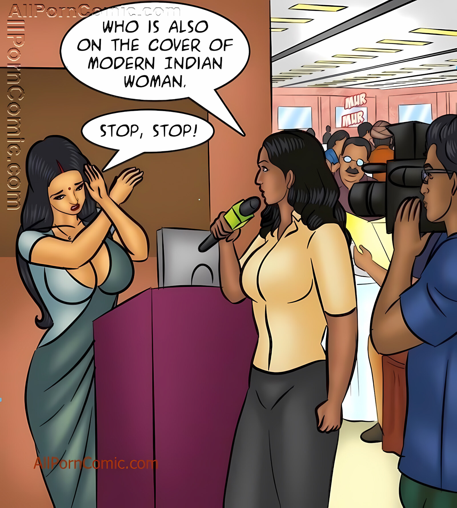 Savita Bhabhi 101-110 [Kirtu], Savita Bhabhi 105 - Breaking News, page 14 of 141