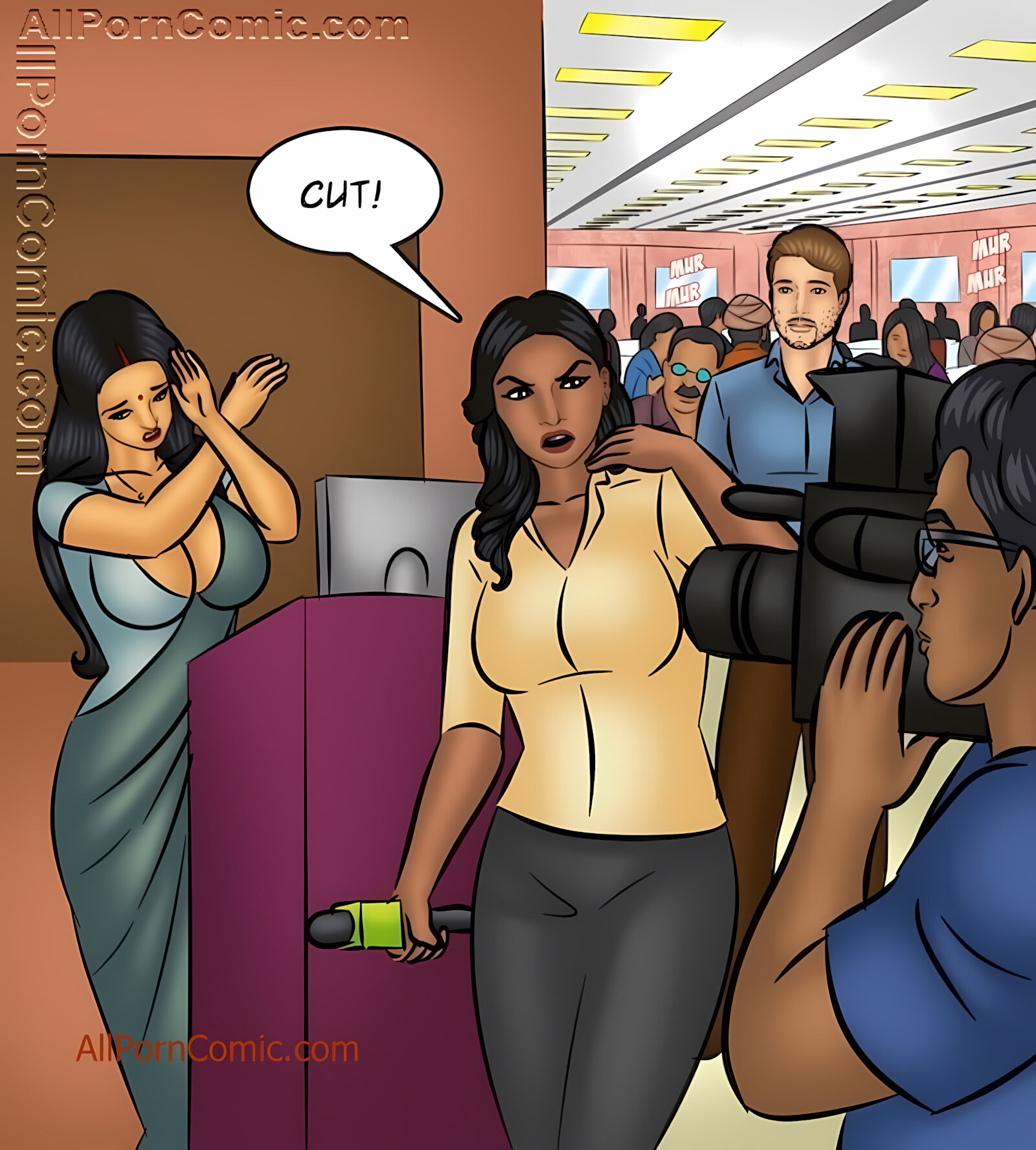 Savita Bhabhi 101-110 [Kirtu], Savita Bhabhi 105 - Breaking News, page 15 of 141