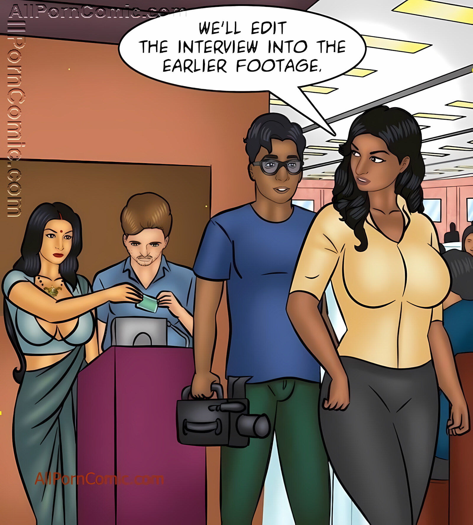 Savita Bhabhi 101-110 [Kirtu], Savita Bhabhi 105 - Breaking News, page 24 of 141
