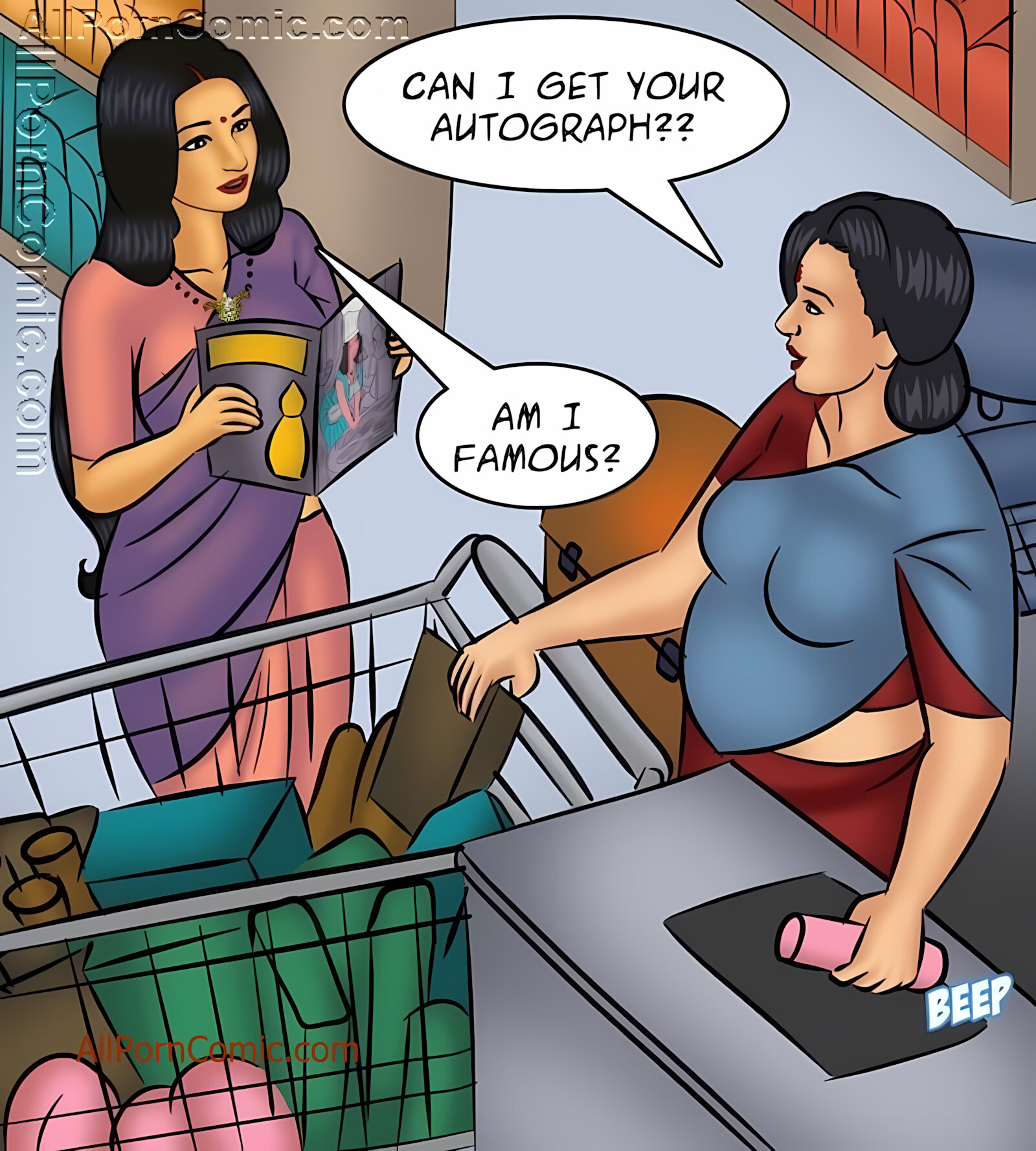 Savita Bhabhi 101-110 [Kirtu], Savita Bhabhi 105 - Breaking News, page 7 of 141